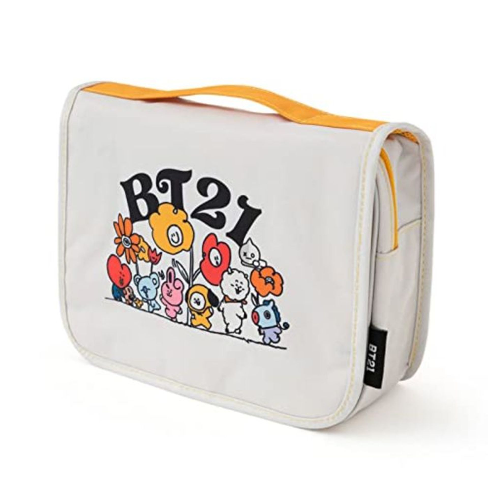 Official Merchandise BT21 Hanging Travel Toiletry Bag | Hanging Toiletry Bag with Hang