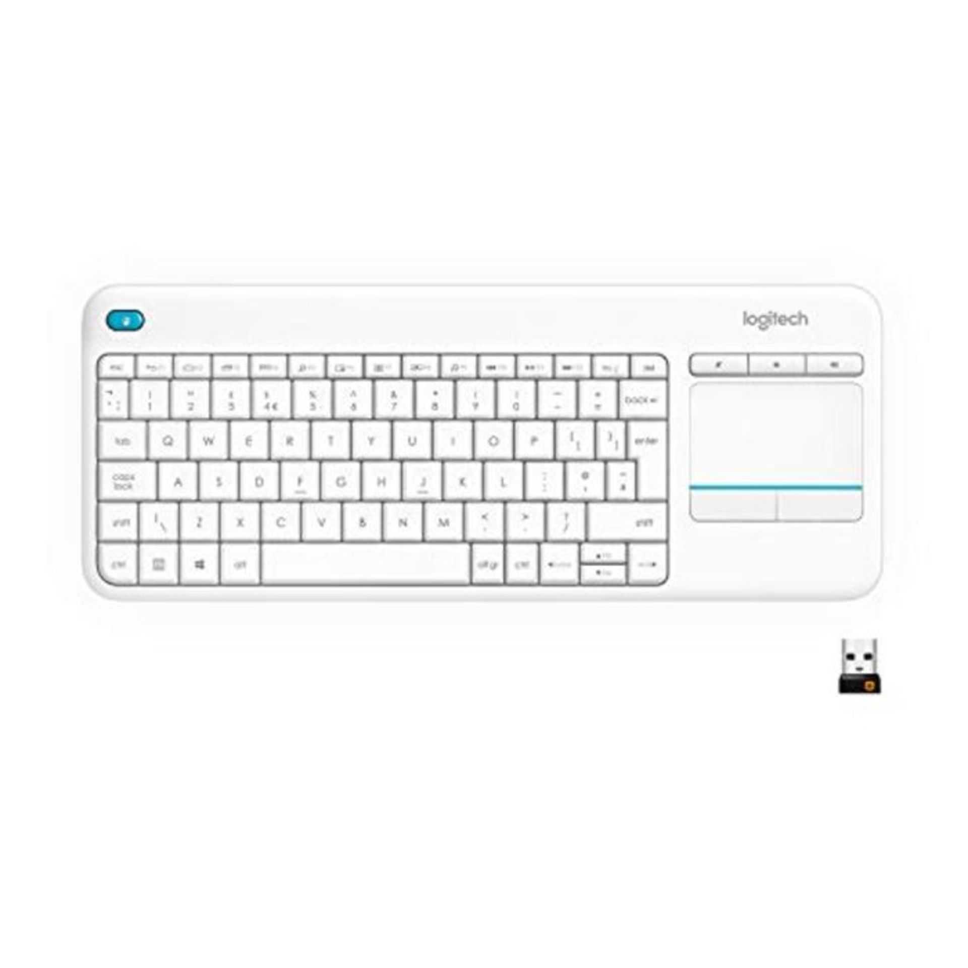 [INCOMPLETE] Logitech K400 Plus Kabellose Touch-TV-Tastatur mit integriertem Touchpad,