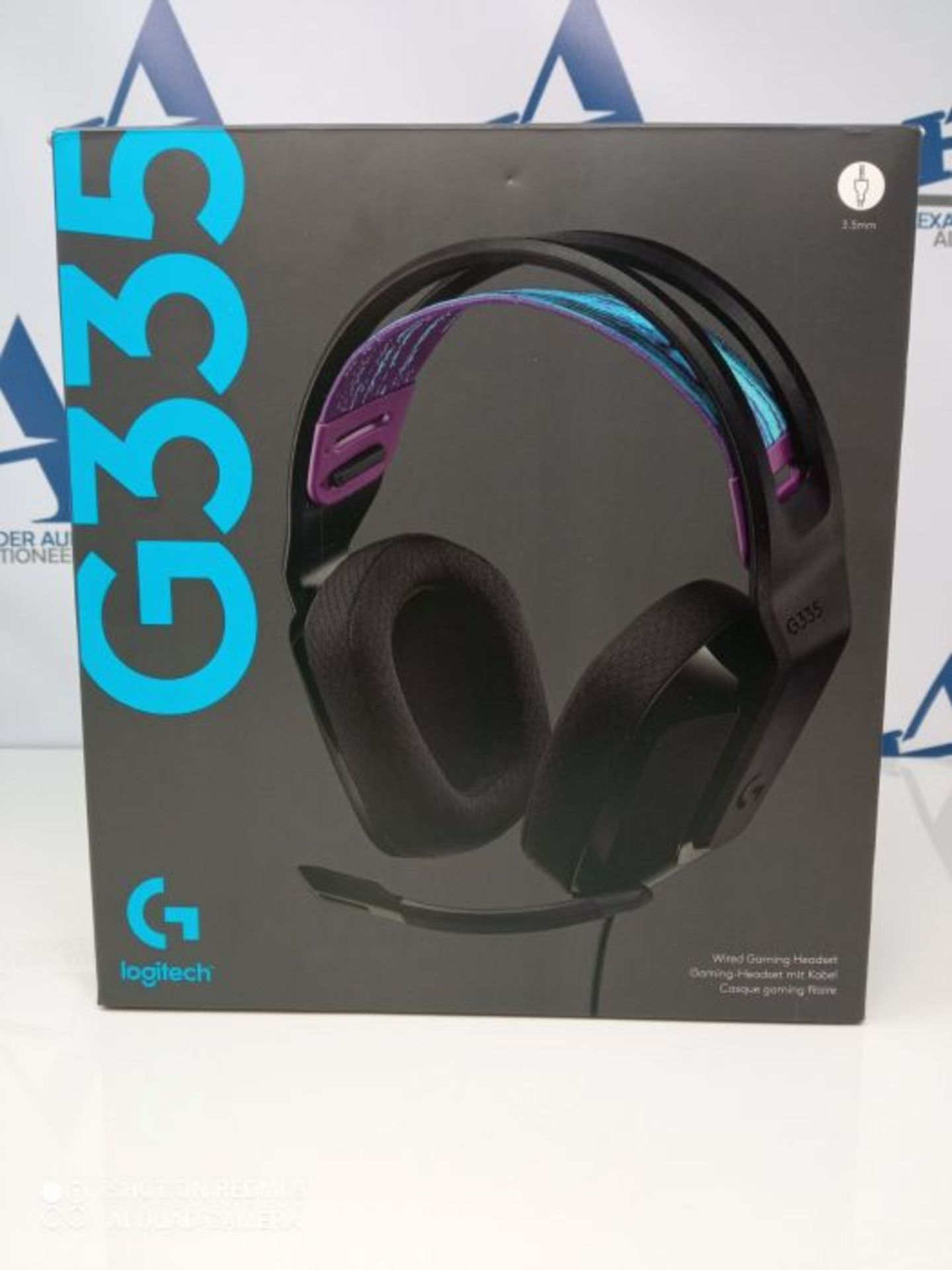 Logitech G335 Wired Gaming Headset, with Microphone, 3.5mm Audio Jack, Comfortable Mem - Image 2 of 3
