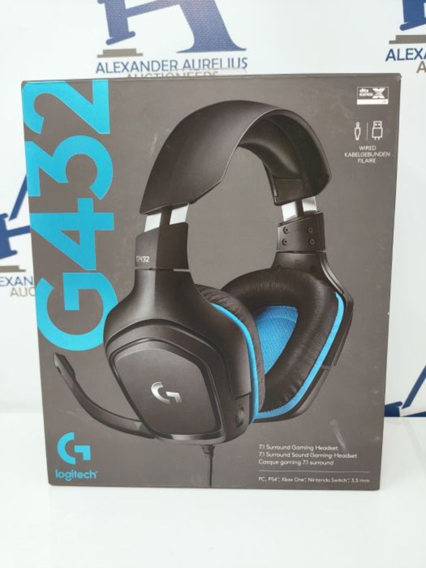 RRP £52.00 Logitech G432 kabelgebundenes Gaming-Headset, 7.1 Surround Sound, DTS Headphone:X 2.0, - Image 2 of 3