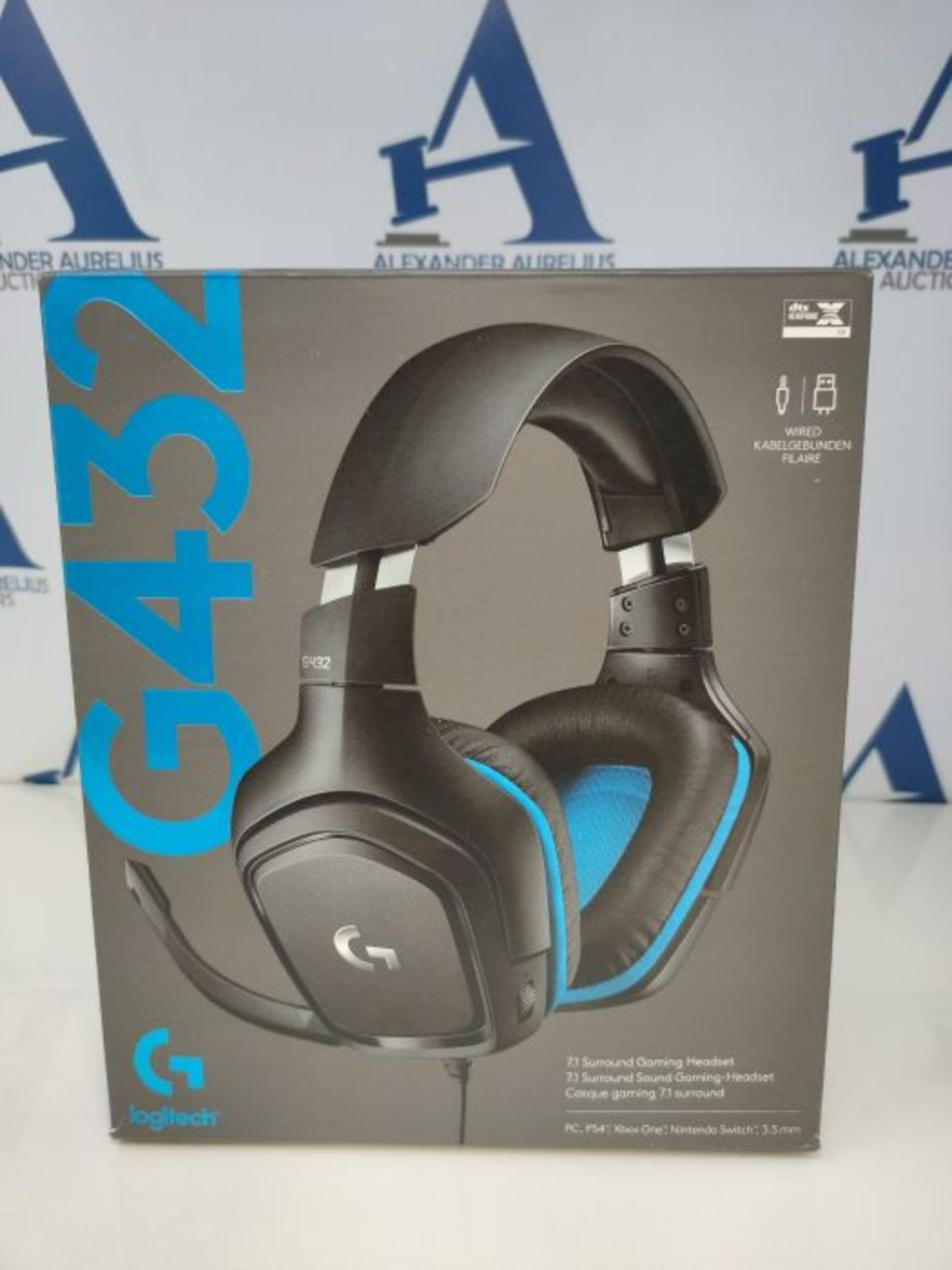 RRP £52.00 Logitech G432 kabelgebundenes Gaming-Headset, 7.1 Surround Sound, DTS Headphone:X 2.0, - Image 2 of 3