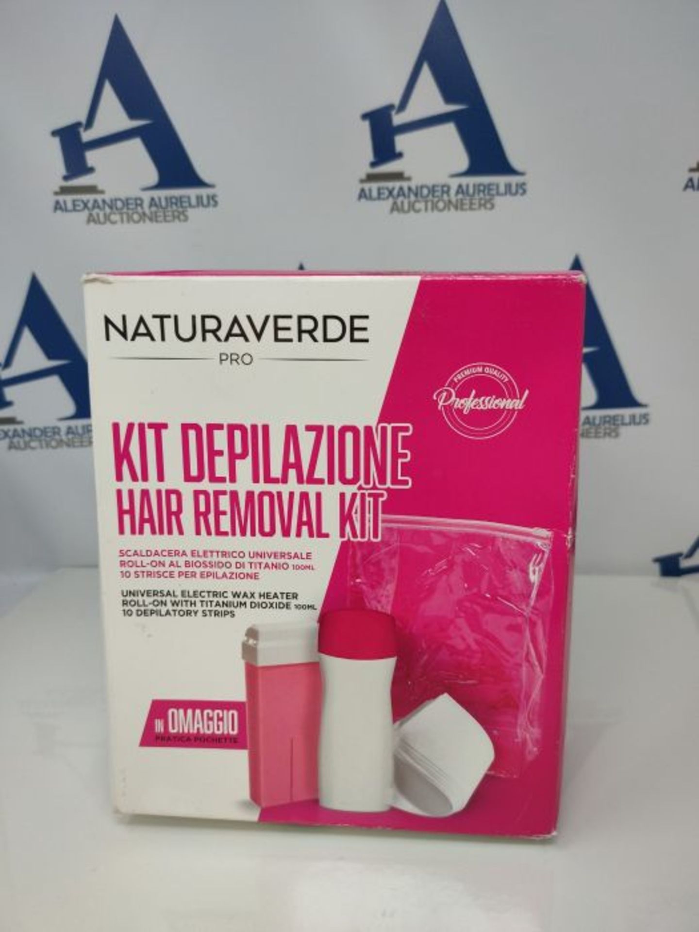 Naturaverde Hair Removal Set: Wax Machine, 25 Watt, Wax Cartridges 100 ml, 10 Non-Wove - Image 2 of 3