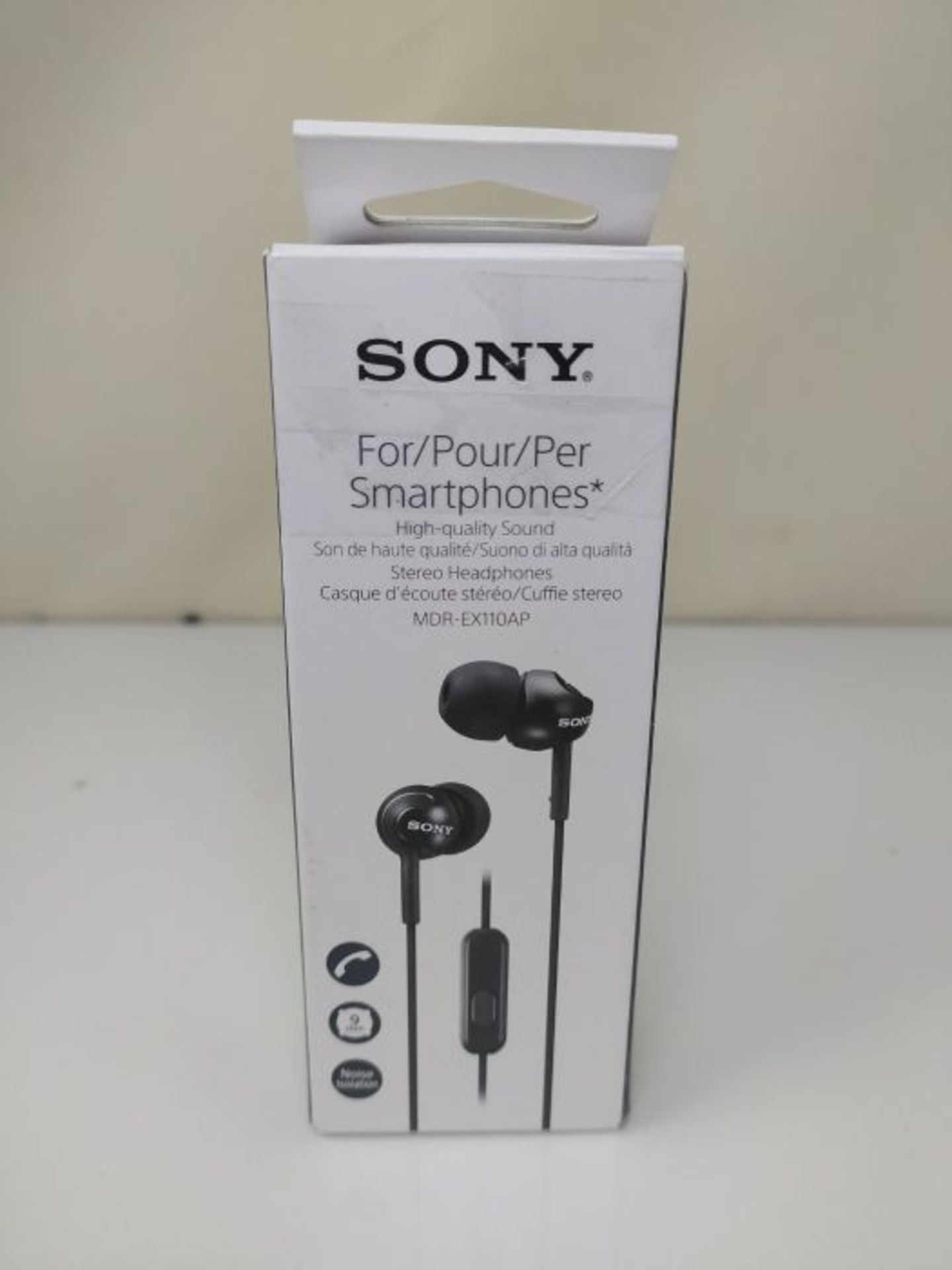 Sony MDREX110APB.CE7 Deep Bass Earphones with Smartphone Control and Mic - Metallic Bl - Image 2 of 3