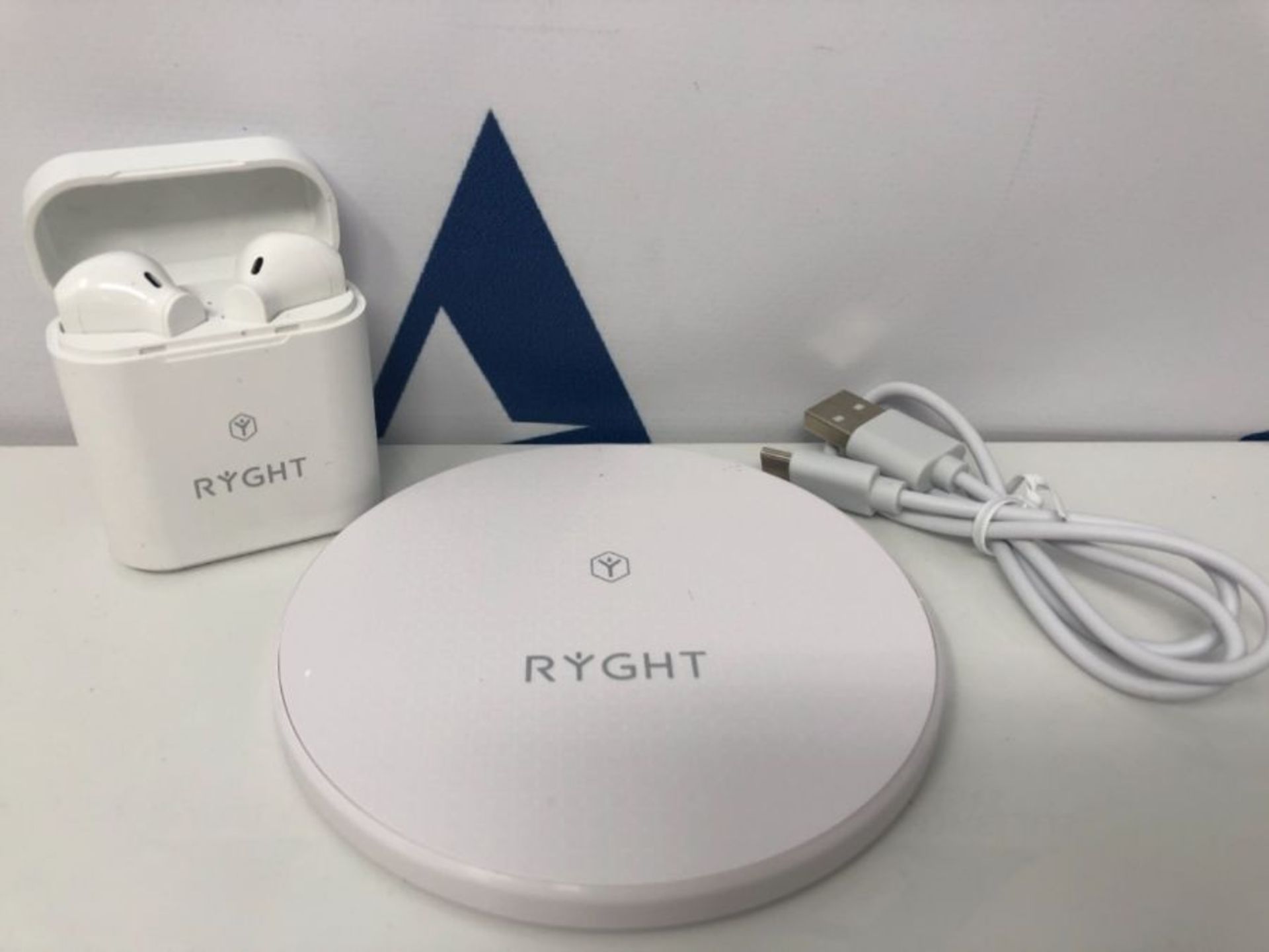 RYGHT Jam+ R480316 Wireless Headphones + Induction Charger - White - Image 2 of 3