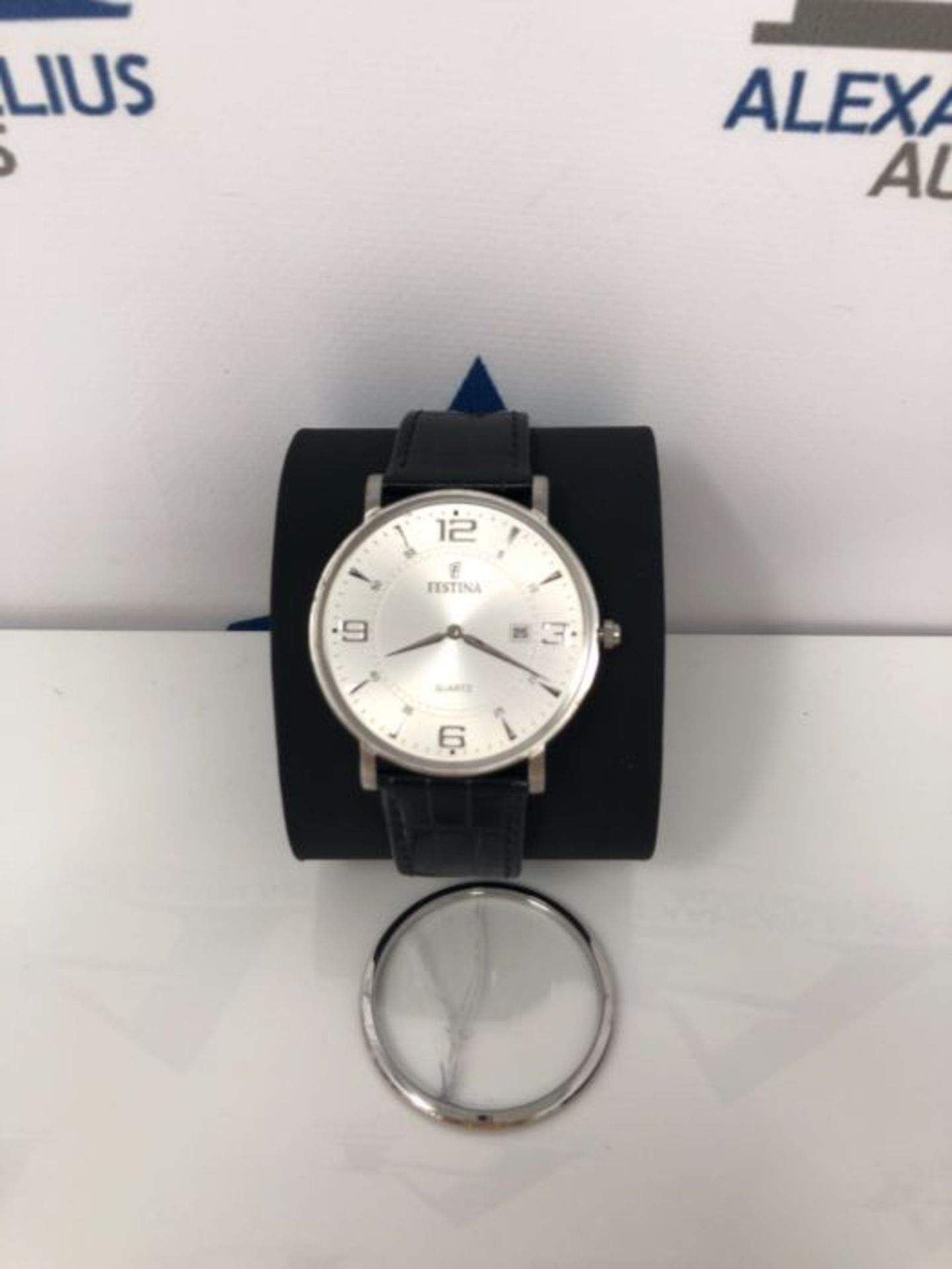 RRP £51.00 Festina Herren Analog Quarz Uhr mit Leder Armband F16476/3 - Image 2 of 3