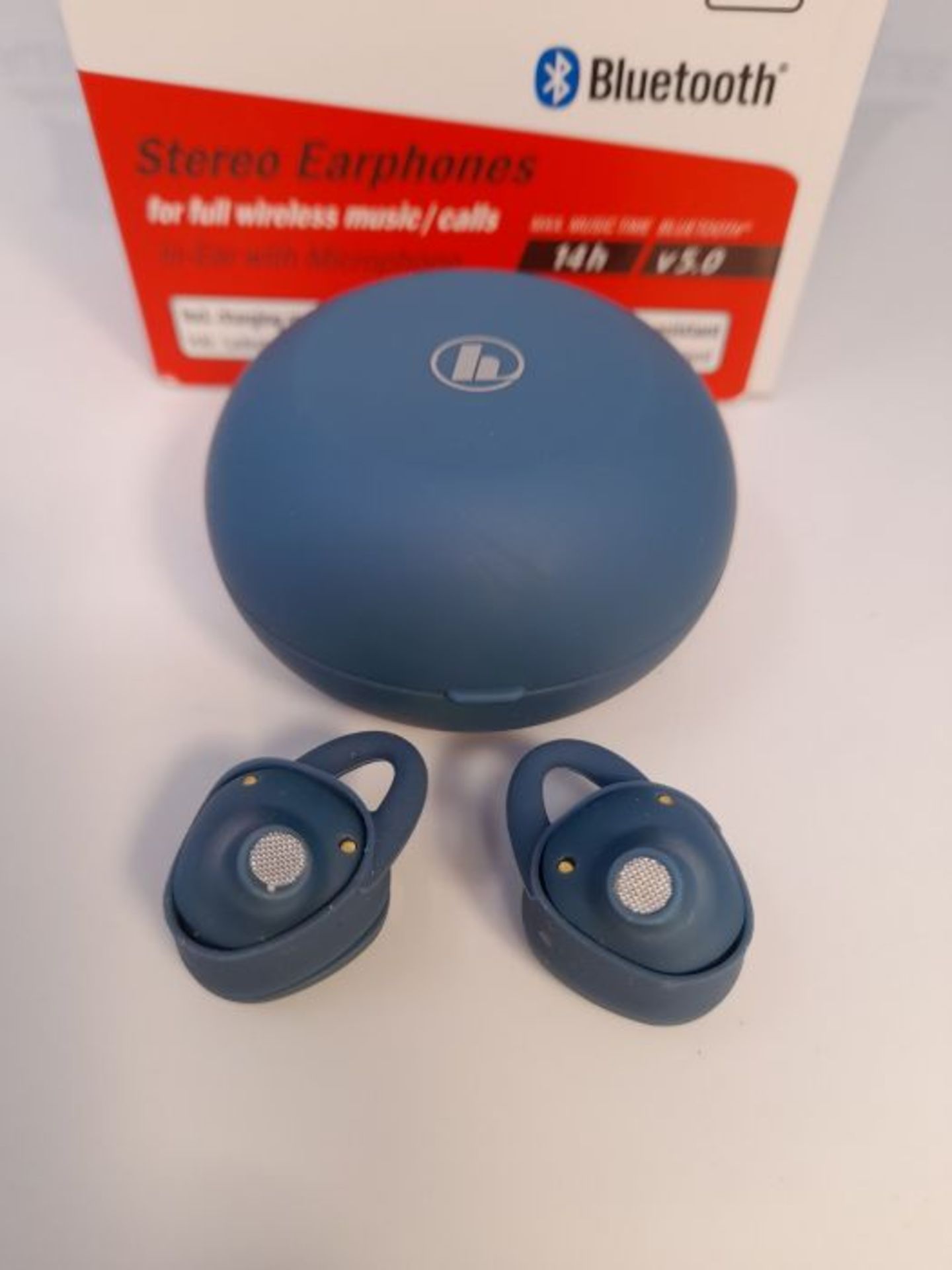 Hama Bluetooth Headphones Blue Wireless (True Wireless In-Ear Headphones with Voice Co - Image 3 of 3