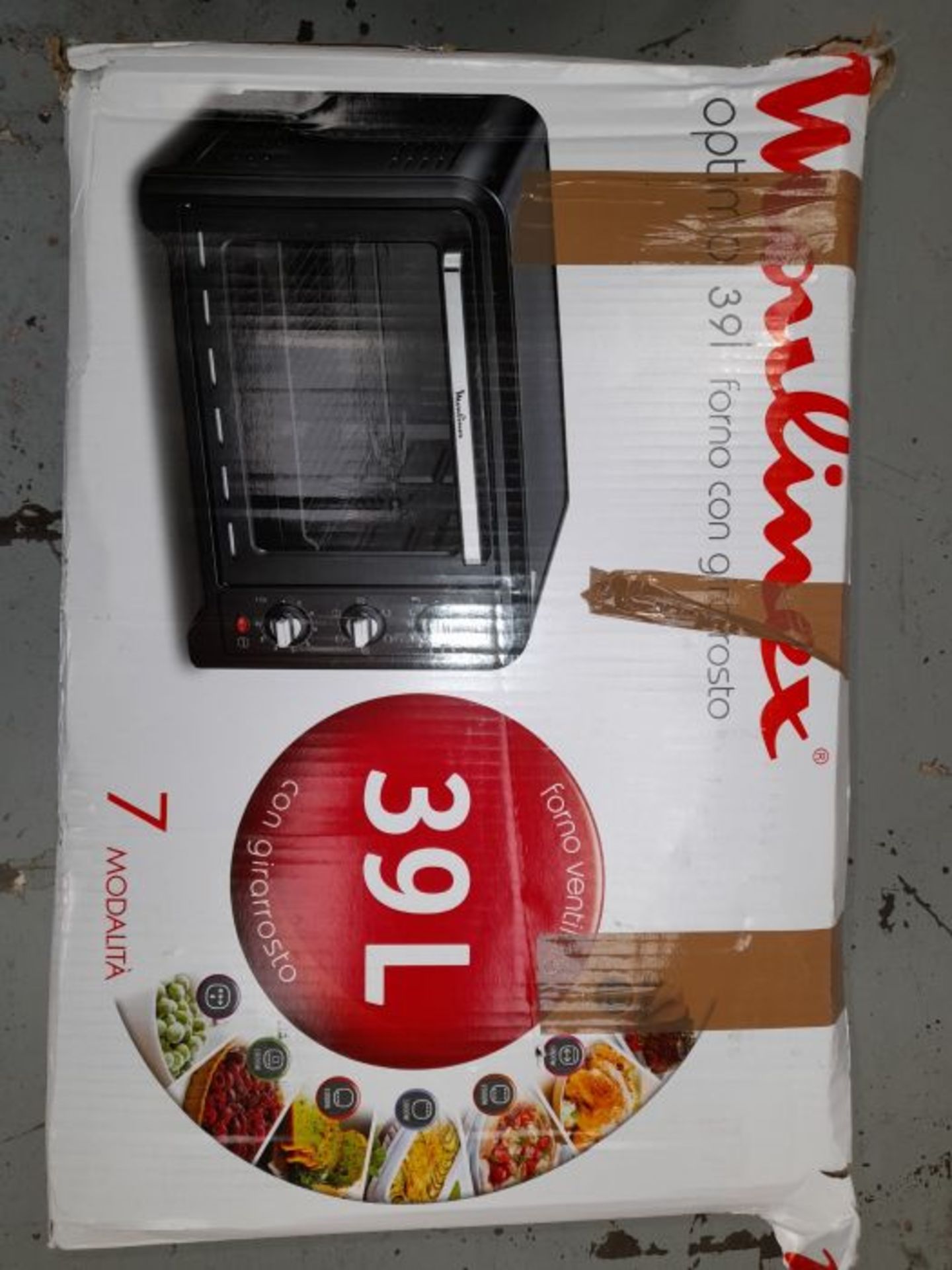 RRP £117.00 Moulinex Optimo OX4448 19 Litre 1380 Watt Electric Oven 2000 W 39 L Black - Image 2 of 3