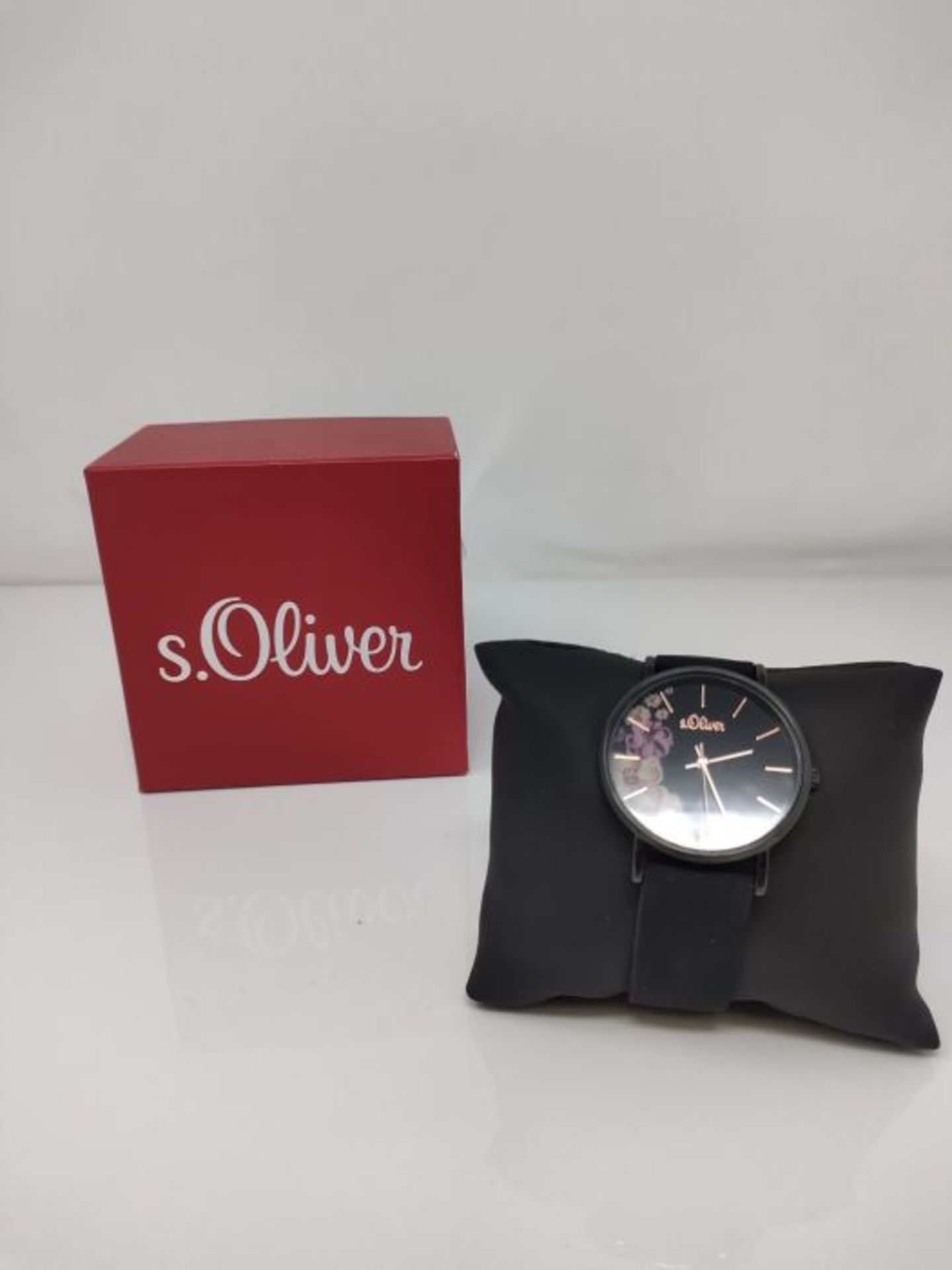 s.Oliver Damen Analog Quarz Armbanduhr mit Silikonarmband SO-3708-PQ - Image 2 of 3