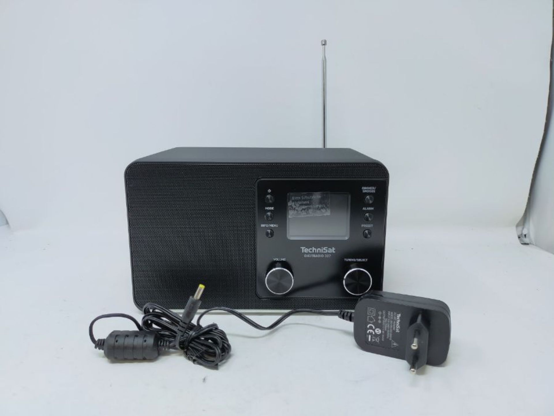 RRP £66.00 TechniSat DIGITRADIO 307 Tischradio DAB, UKW AUX, DAB, UKW Weckfunktion black - Image 3 of 3