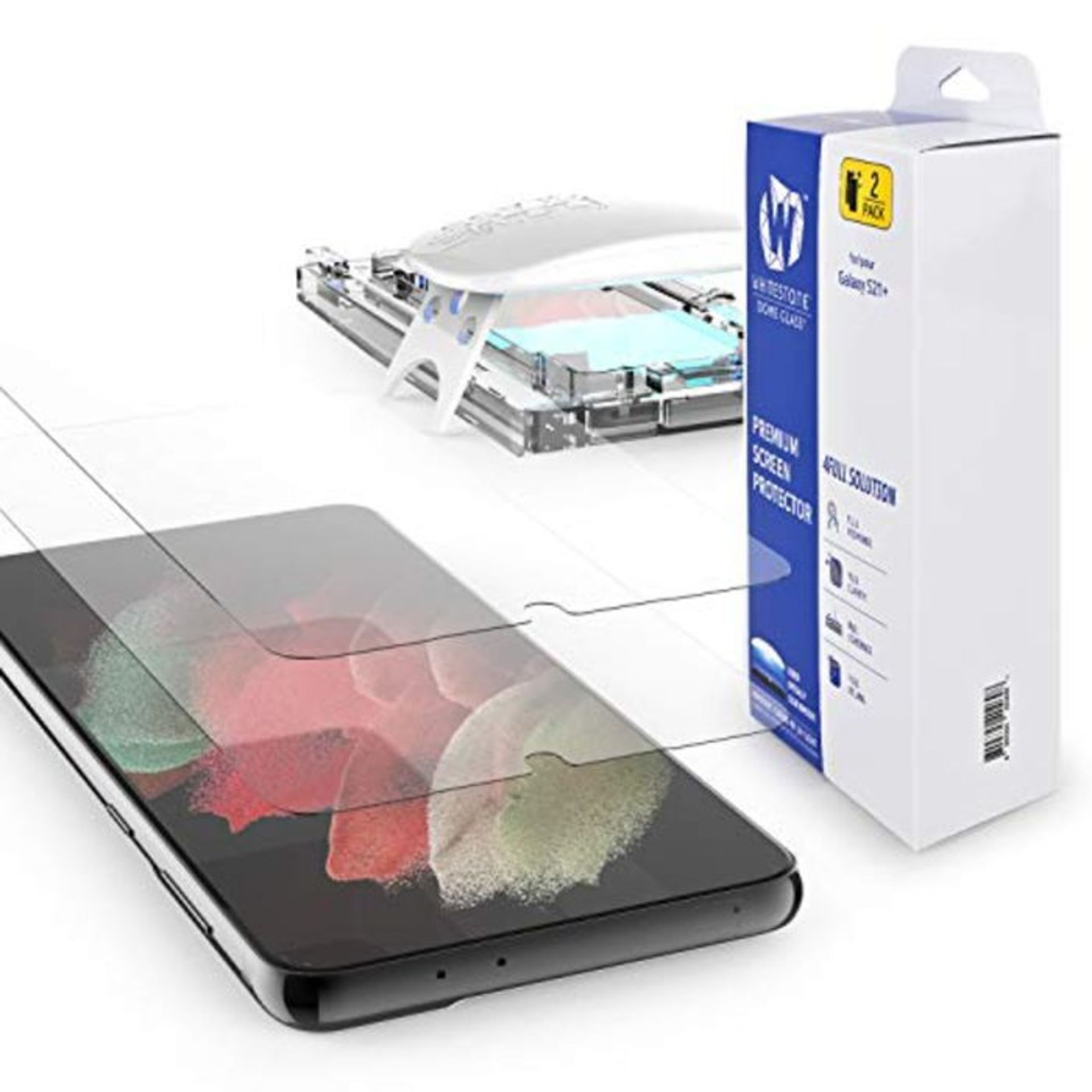 [Dome Glass] Galaxy S21 Plus Screen Protector, Full HD Clear 3D Curved Edge Tempered G