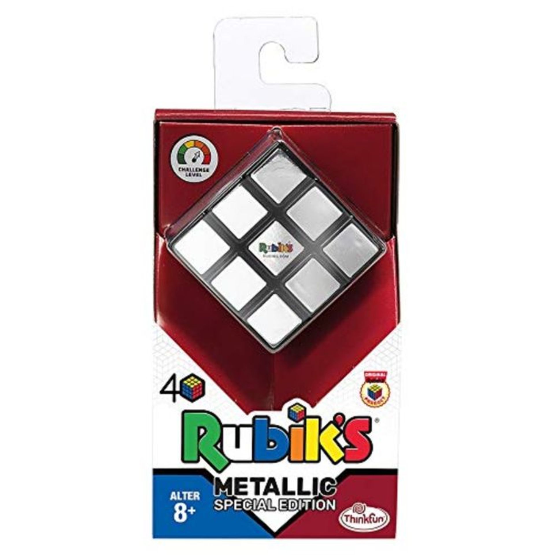 Ravensburger 76430 Rubik's Cube-Metallic, White