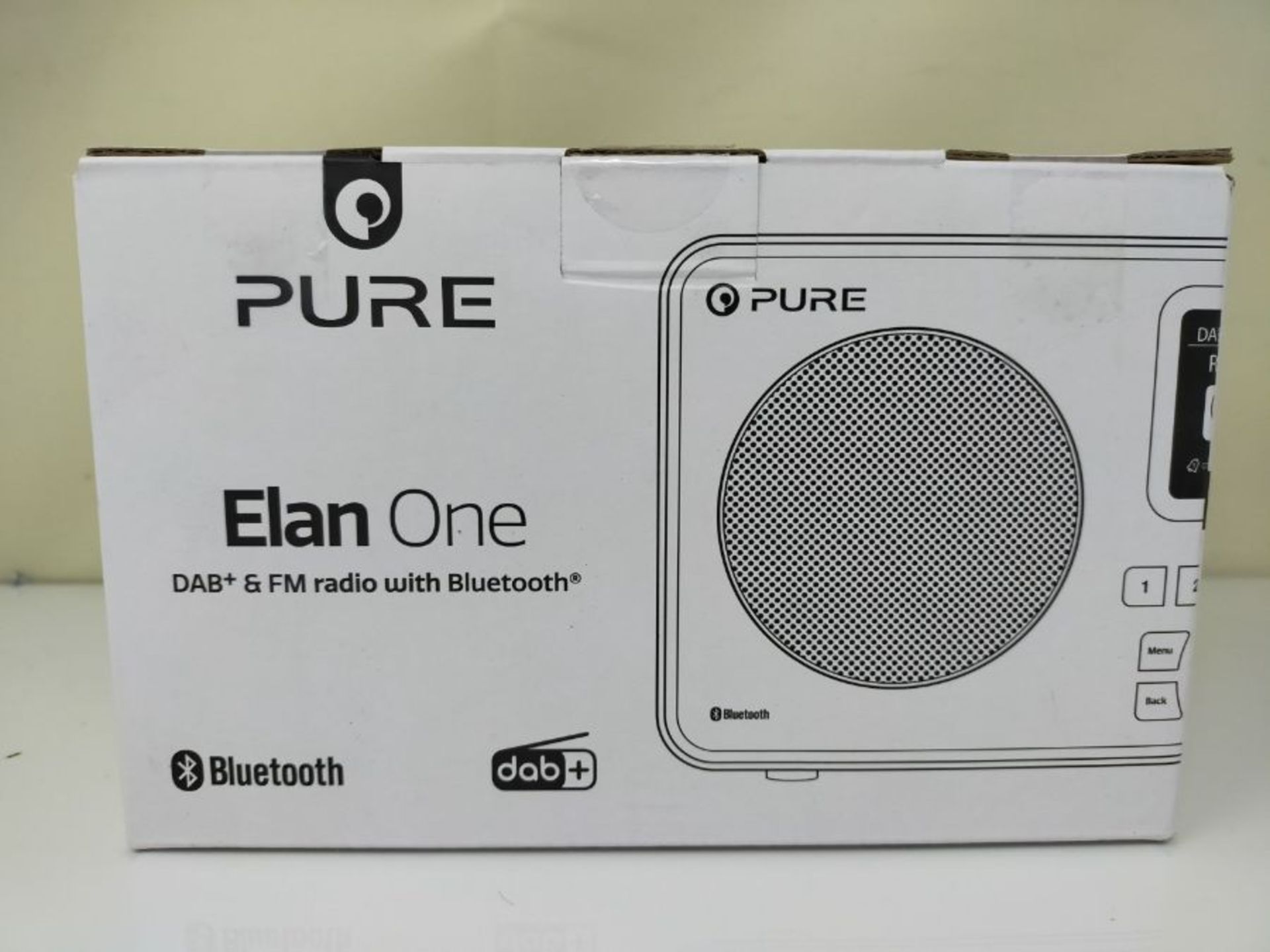 Pure Elan One tragbares DAB Radio mit Bluetooth 5.0 (DAB/DAB und UKW Radio, 2,4" TFT - Image 2 of 3