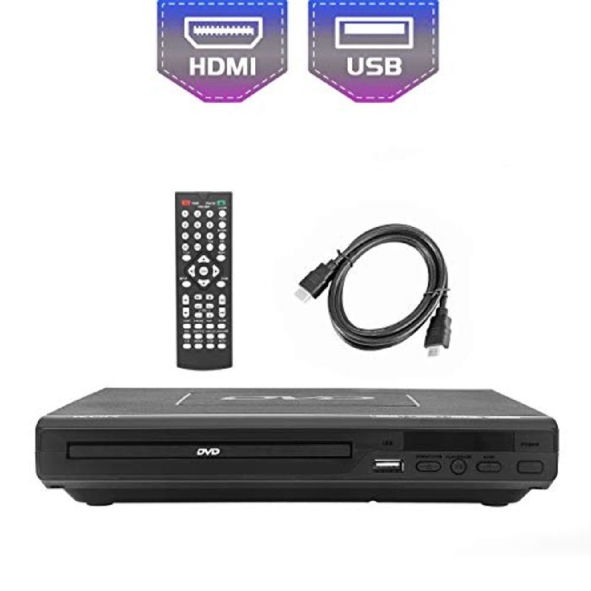 SOYAR DVD Player - Compatible with CD, DVD, MP3 Players with Remote Control, USB Plug