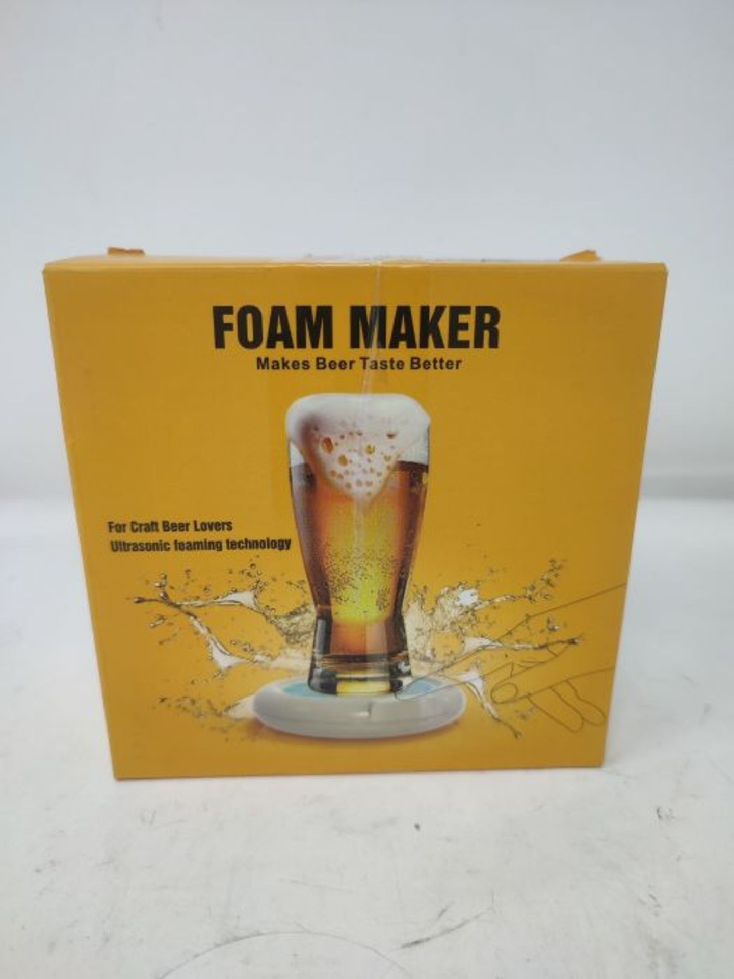Mavis Laven Beer Aerator, 3.7V 110KHZ Ultrasonic Beer Foamer Beer Bubbler with Built-i - Image 2 of 3