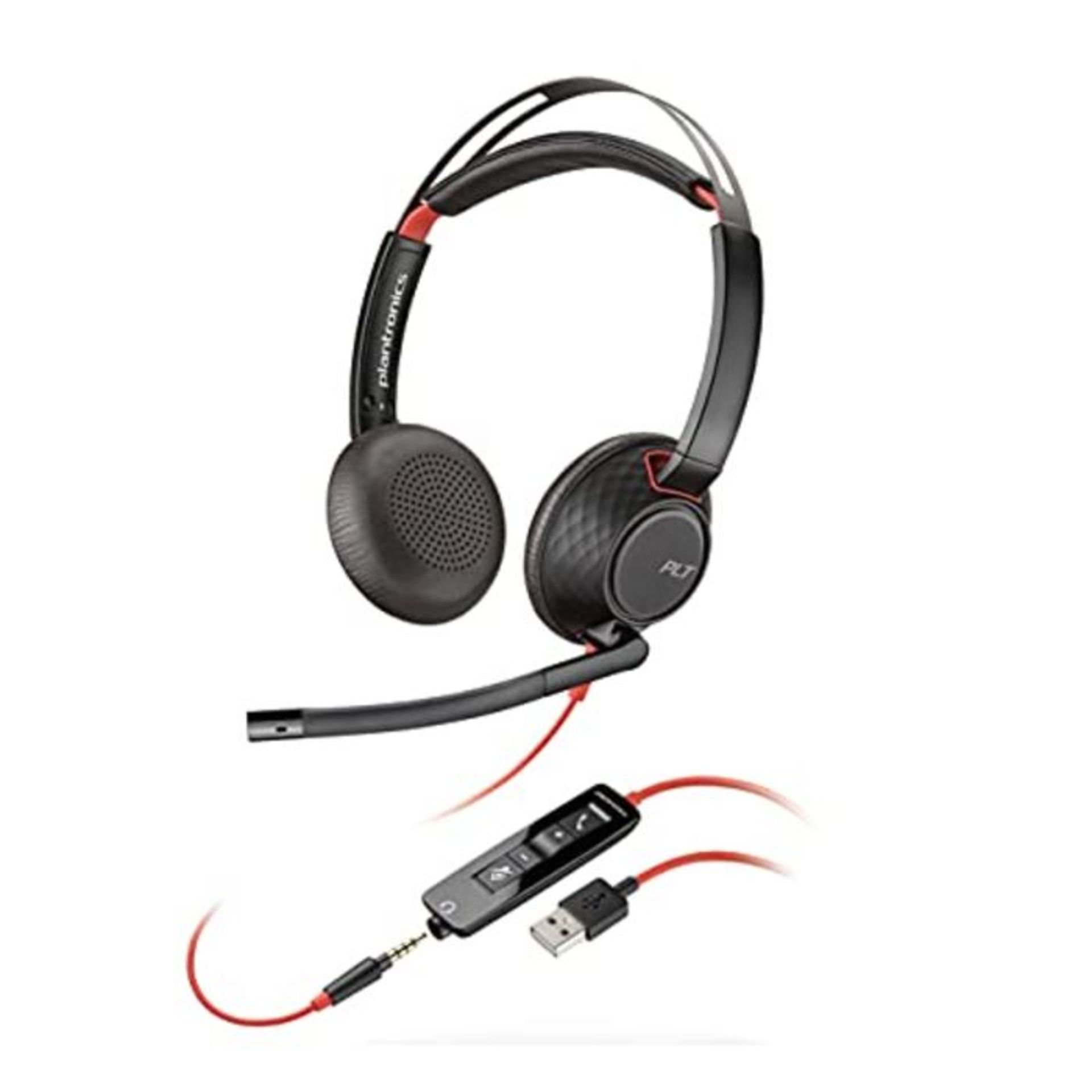 RRP £72.00 Plantronics Blackwire C5220 Stereo USB PC Headset 207576-01