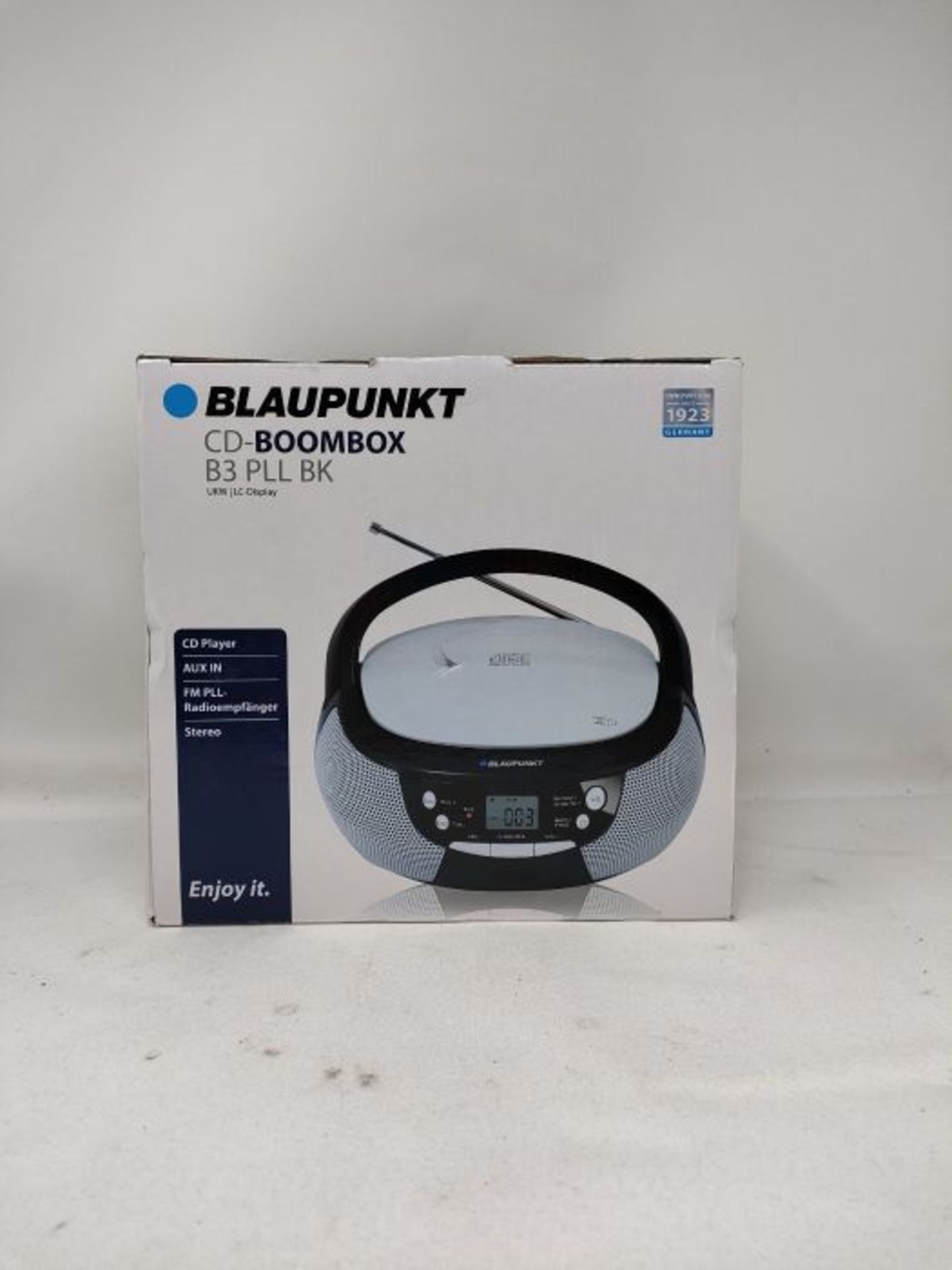 Blaupunkt B 3 PLL Boombox mit UKW PLL Radio, CD-Player, AUX IN, Stereo-Lautsprecher, L