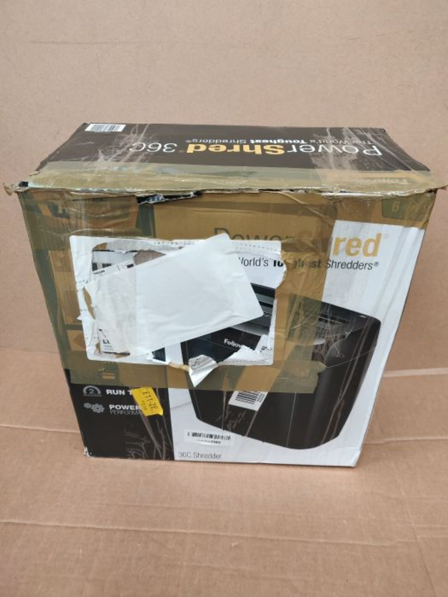 Fellowes Powershred 36C Cross Cut Personal Paper Shredder with Safety Lock for Home Us - Image 2 of 3