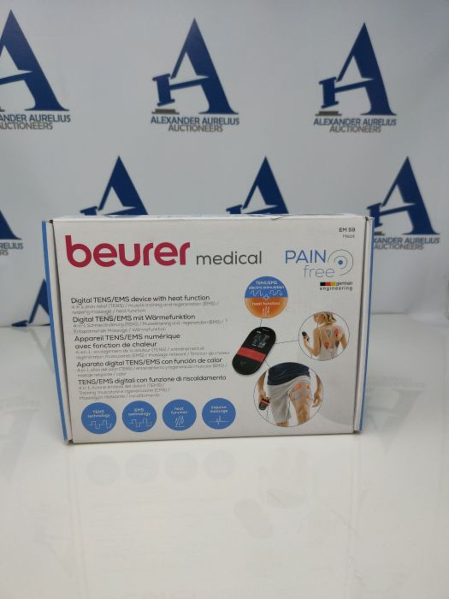 RRP £100.00 Beurer EM59 Digital TENS/EMS Device with Heat | 4-in-1 stimulation device for pain the - Image 2 of 3