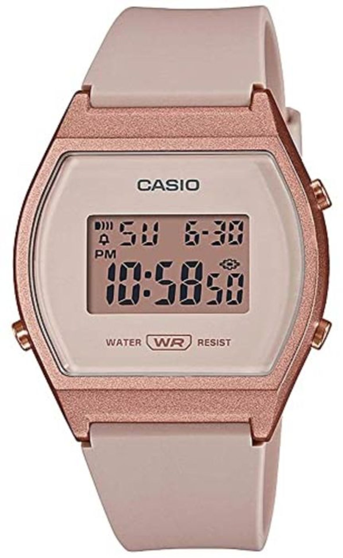 Casio Women's Digital Quartz Watch with Plastic Strap LW-204-4AEF