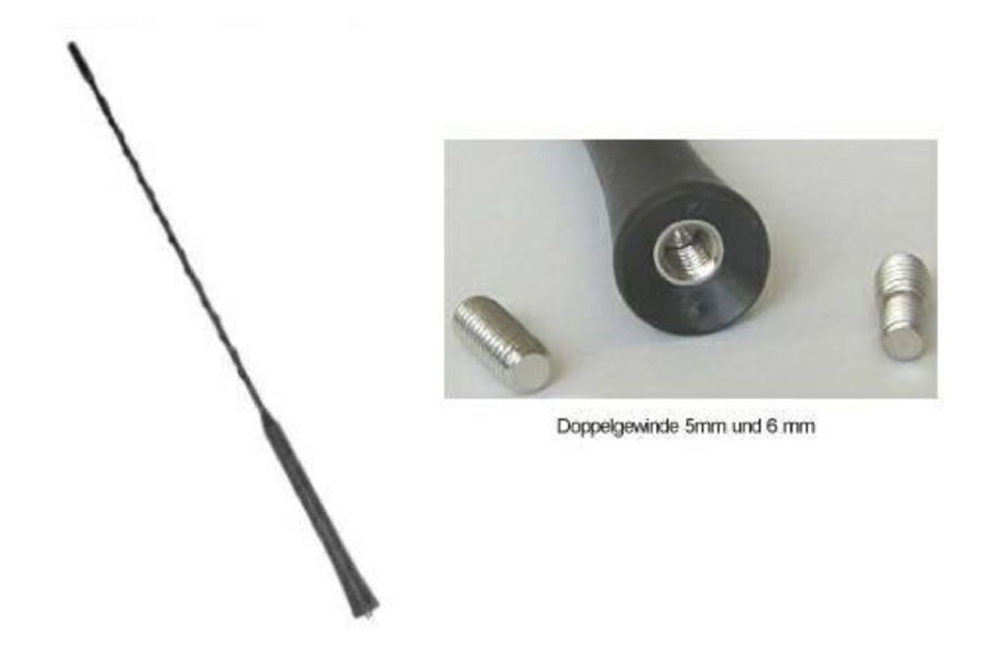 VW Antenna rod for radio antenna turned version, L = 40 cm - 3A0000849A