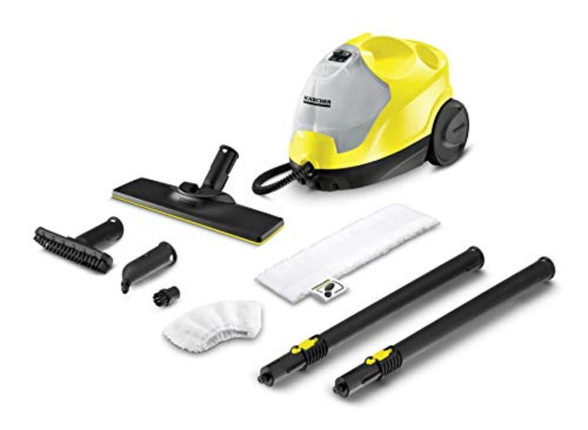 RRP £220.00 Kärcher SC4 EasyFix Steam Cleaner, Kills 99.9% of Bacteria Without Cleaning Chemicals