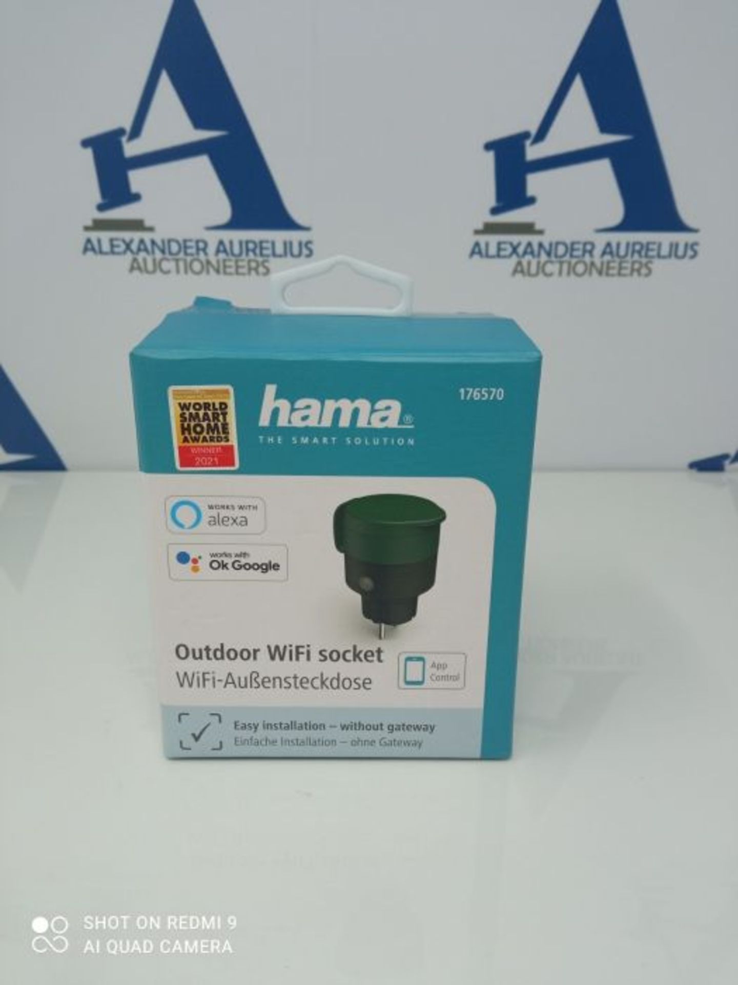 Hama WiFi socket outdoor (garden socket without hub/gateway, WiFi outdoor socket for a