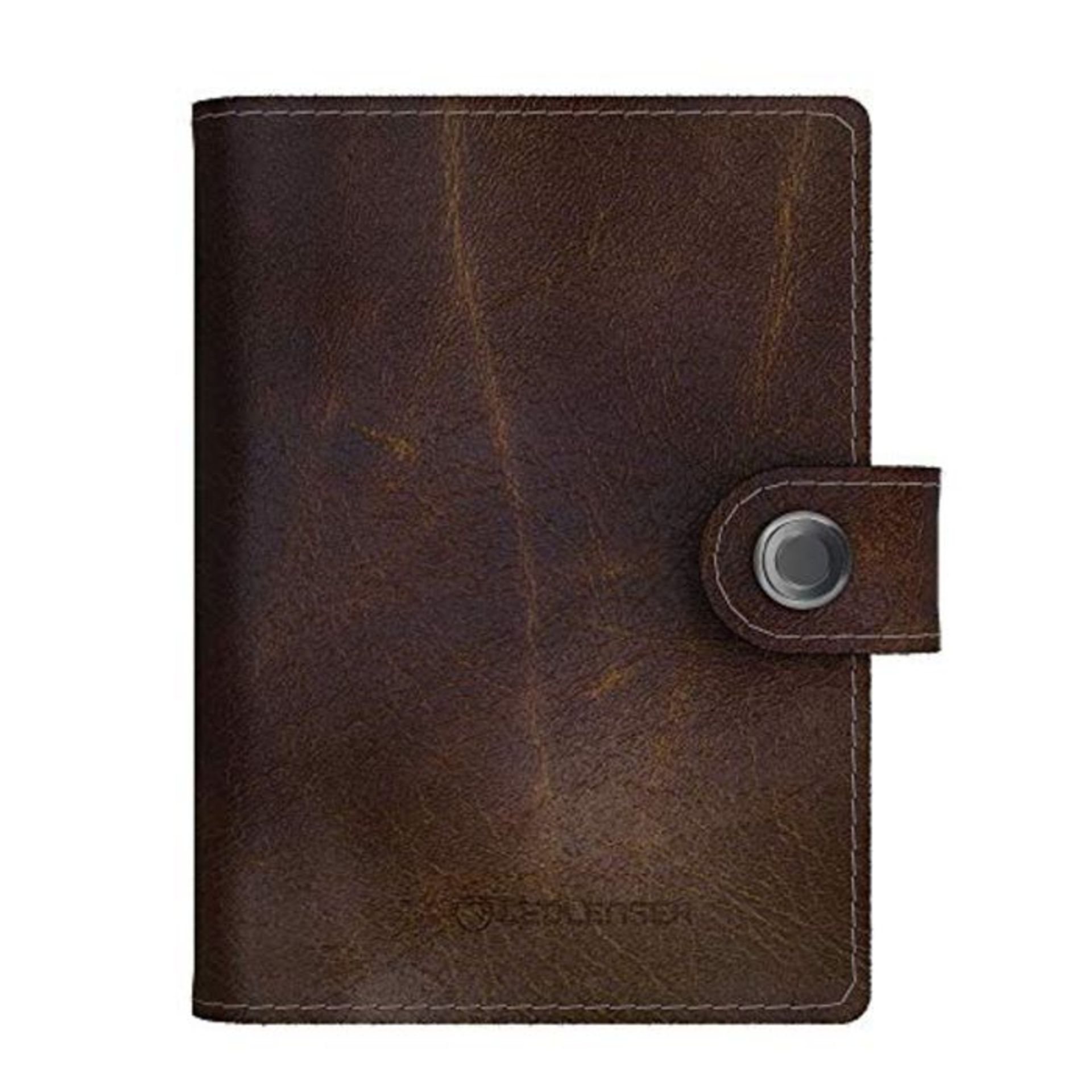 Lite Wallet Vintage Brown - Elegant Card Holder Made of High-Quality Brown Leather - I
