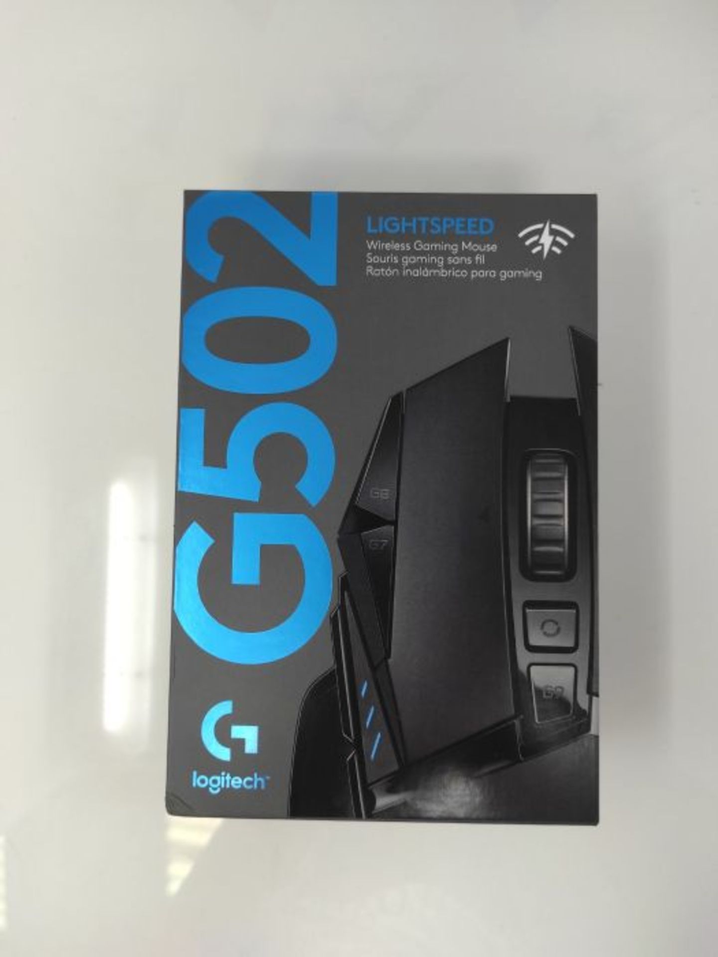 RRP £93.00 Logitech G502 LIGHTSPEED, Draadloze Gaming Muis, Hero 25K Sensor, 25.600 DPI, RGB, Aan - Image 2 of 3