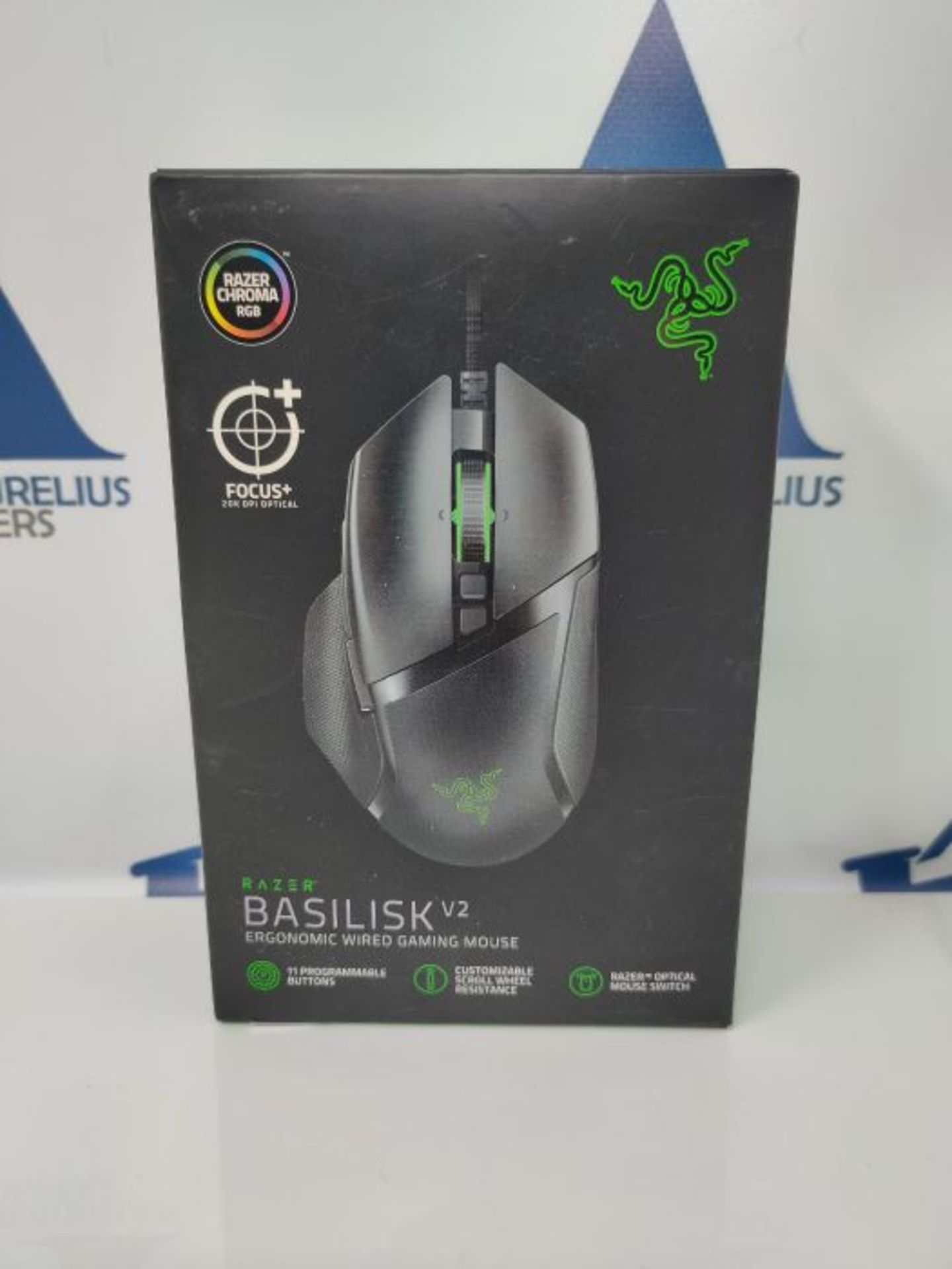 RRP £56.00 Razer Basilisk V2 Wired USB Gaming Mouse with Focus+ 20K Optical Sensor, Optical Mouse - Image 2 of 3