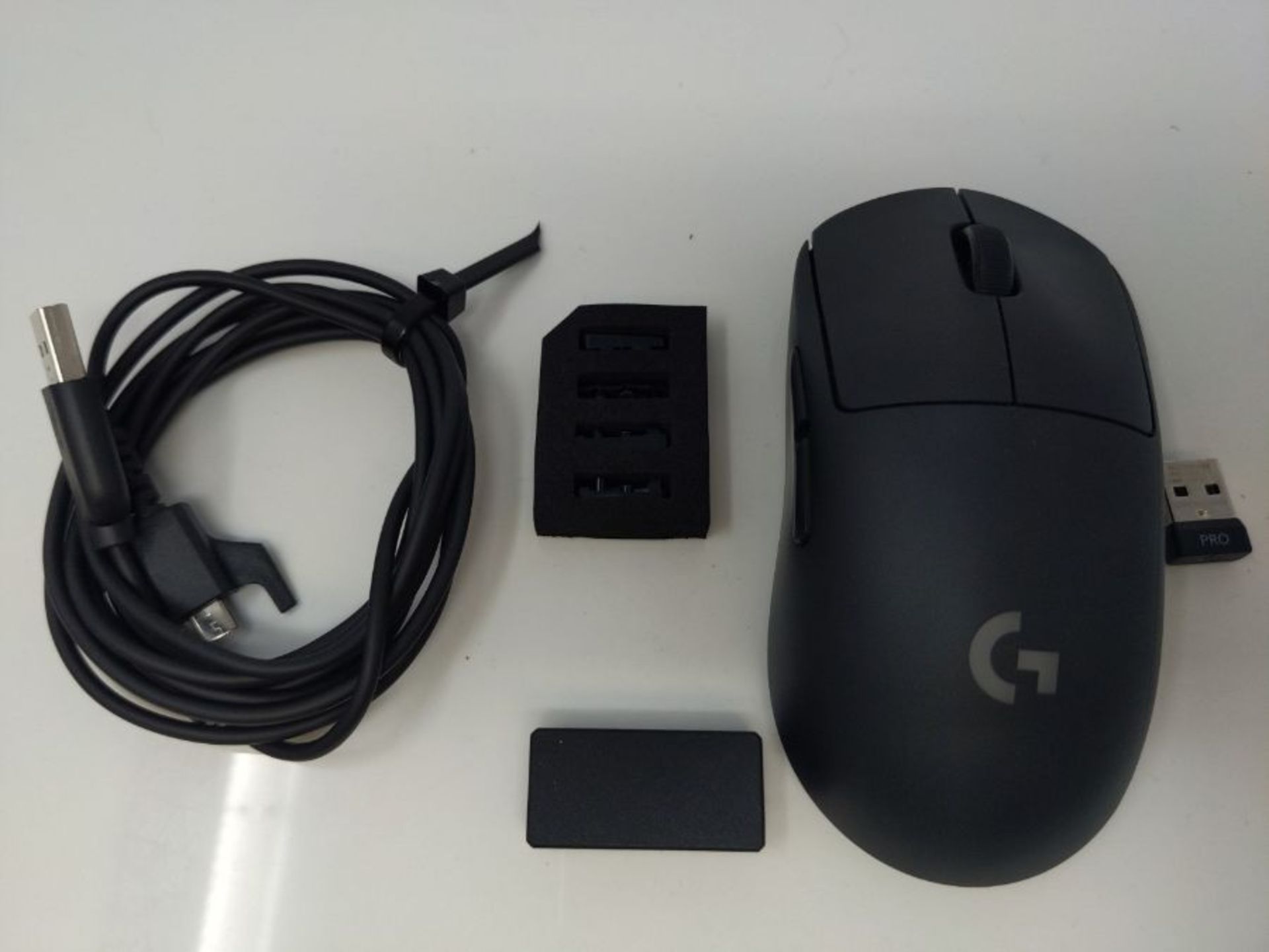 RRP £97.00 Logitech G PRO Wireless Gaming Mouse, HERO 25K Sensor, 25,600 DPI, RGB, Ultra Lightwei - Image 3 of 3