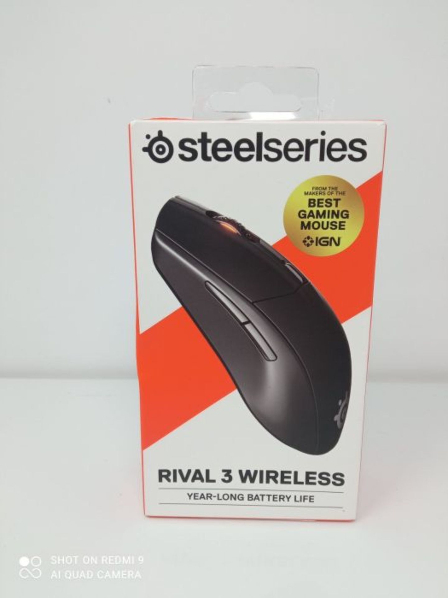 SteelSeries 62521 Rival 3 Wireless - Wireless Gaming-Maus - Über 400 Stunden Akkulauf - Image 2 of 3