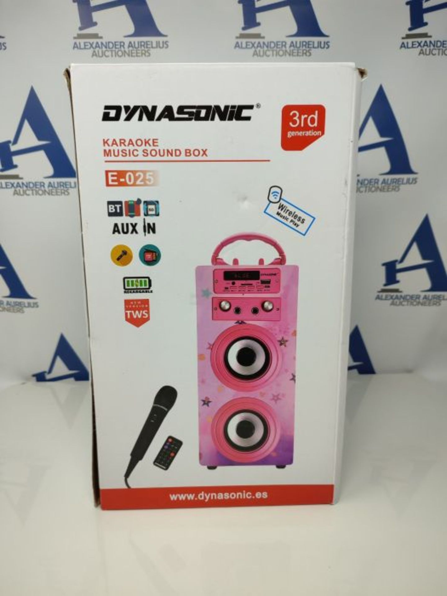 RRP £51.00 DYNASONIC (3? Generation Microphone Karaoke Speaker, ideal for original teenage gifts - Image 2 of 3