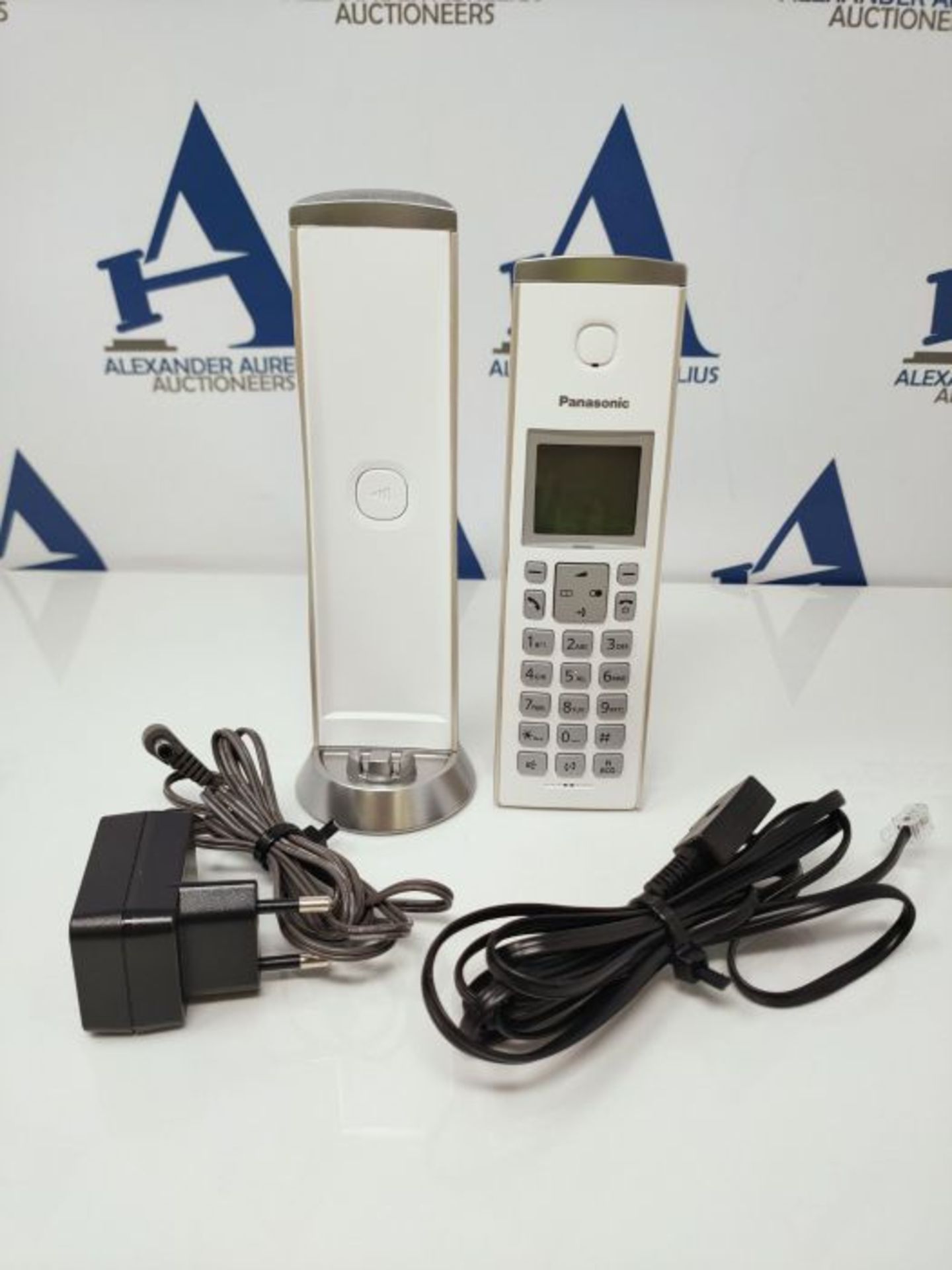 Panasonic KX-TGK220GN Design-Telefon mit Anrufbeantworter (Wecker, Haustelefon (schnur - Image 3 of 3