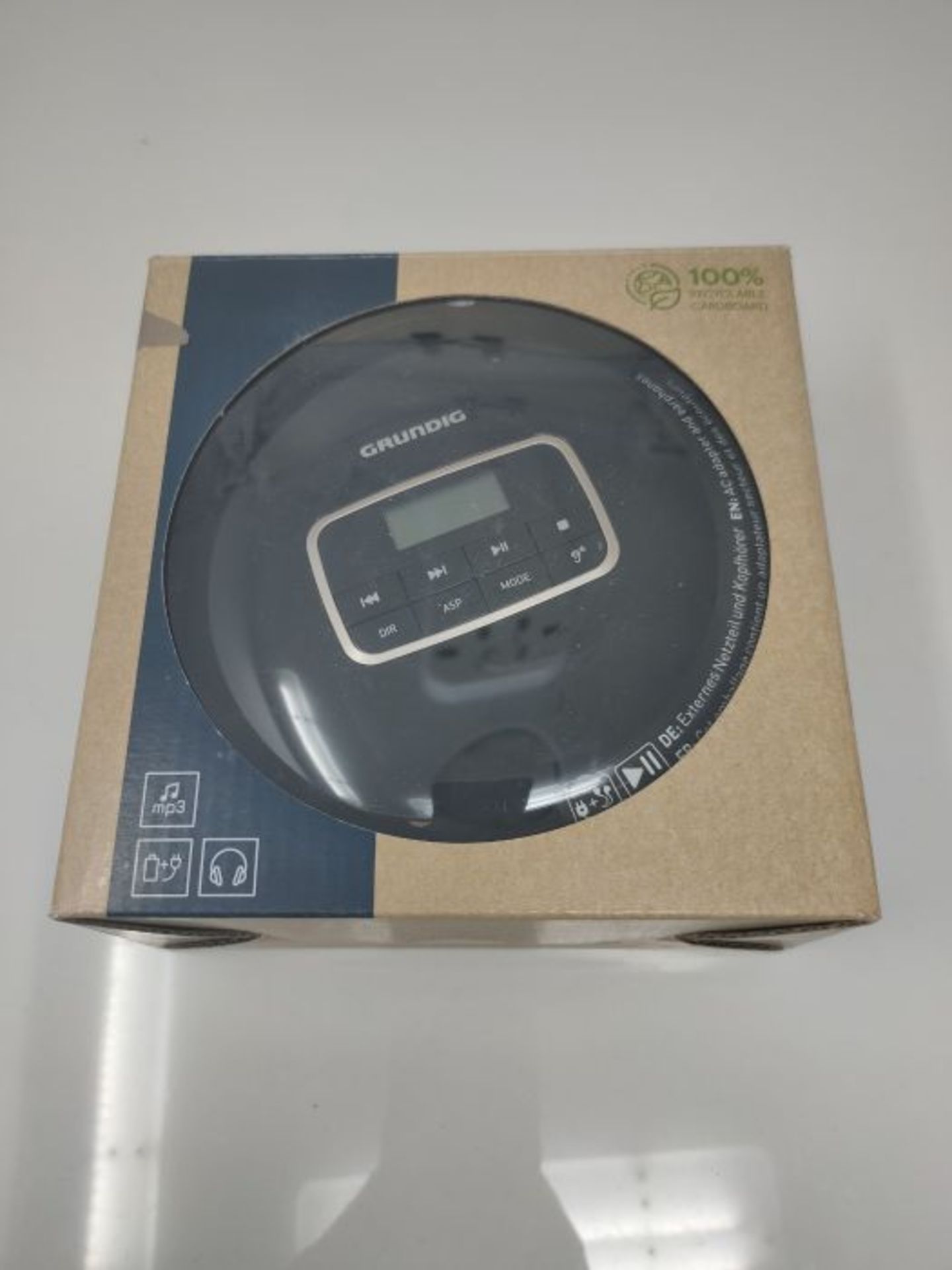 Grundig GCDP 8000 GDR1405 Tragbarer CD-Player Schwarz - Image 2 of 3