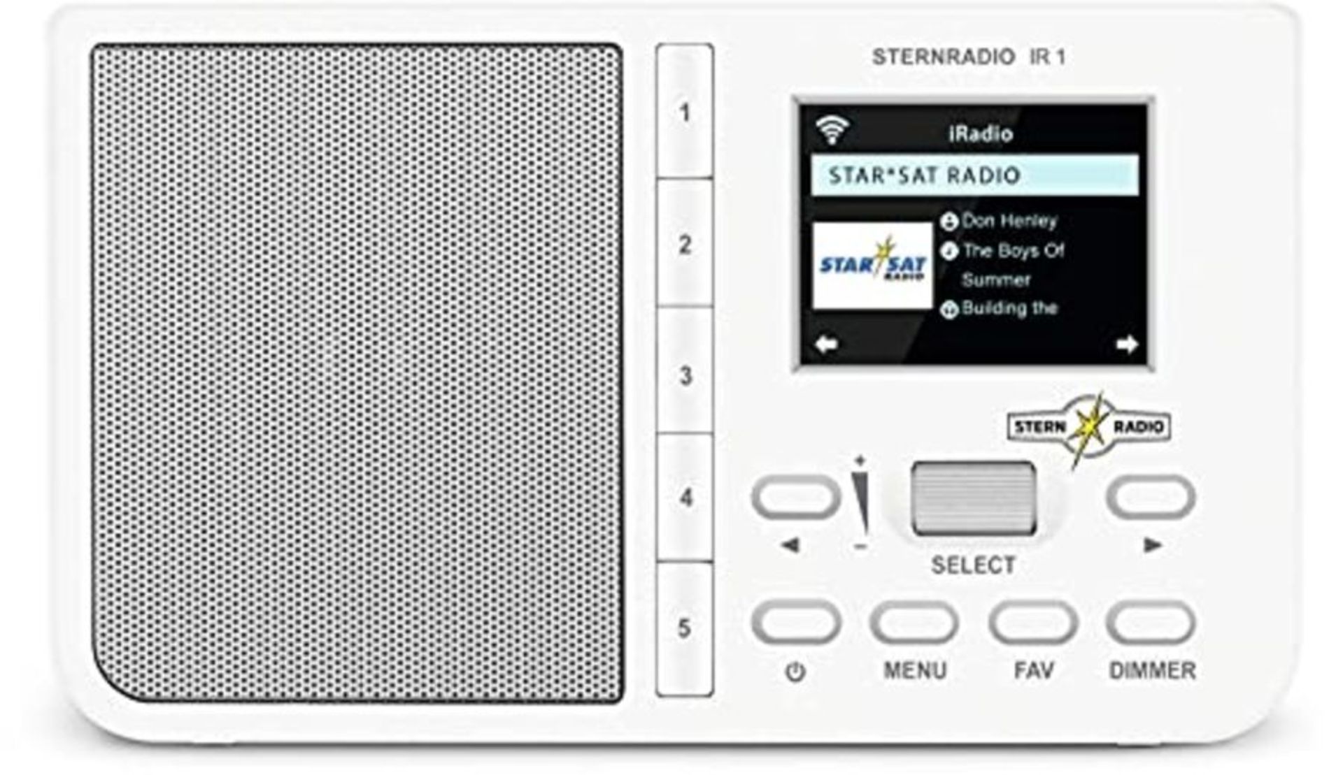 TechniSat STERNRADIO IR 1 - kompaktes Internetradio (WLAN, Farbdisplay, Wecker, Sleept