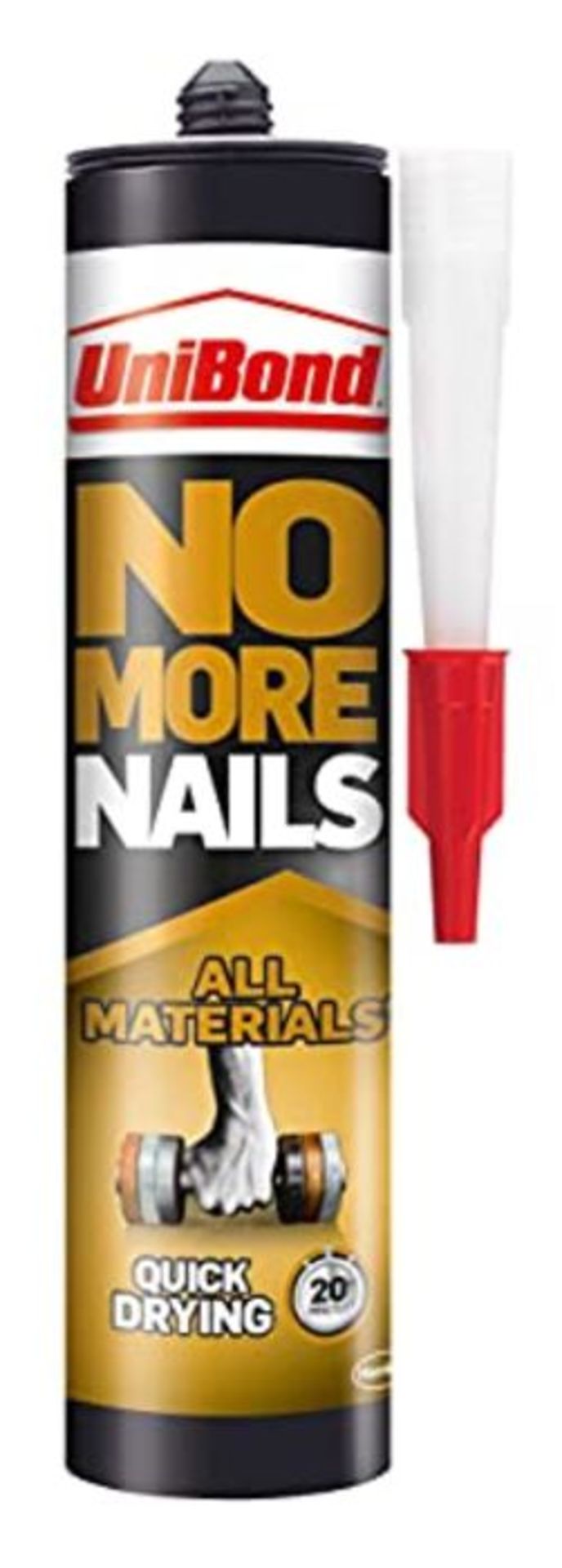 UniBond 2492937 No More Nails All Materials Quick Drying Construction Adhesive, All Ma