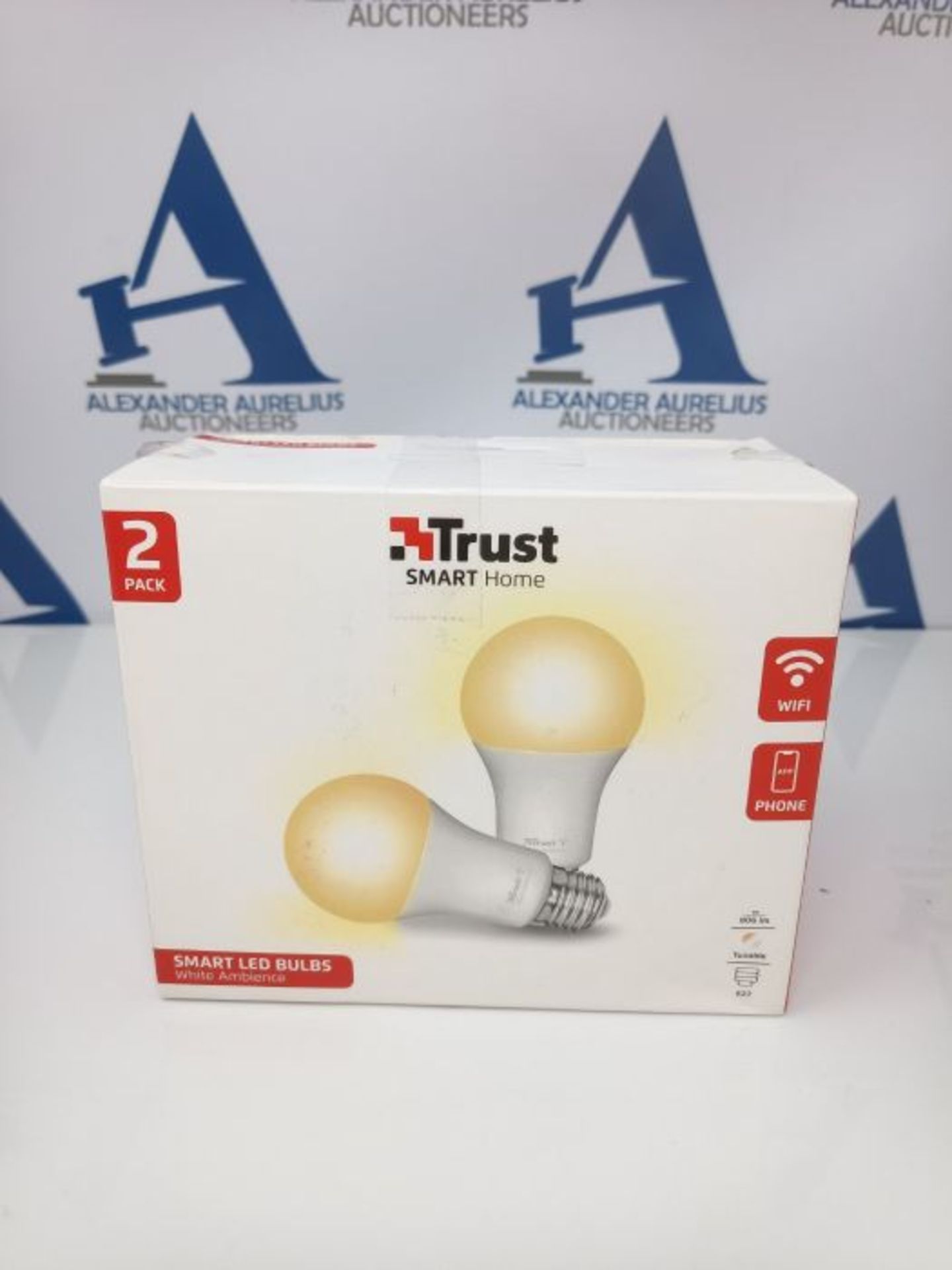 Trust WiFi E27 Bombilla LED, Compatible con Alexa y Google Home, Luz LED Regulable, No - Image 2 of 3