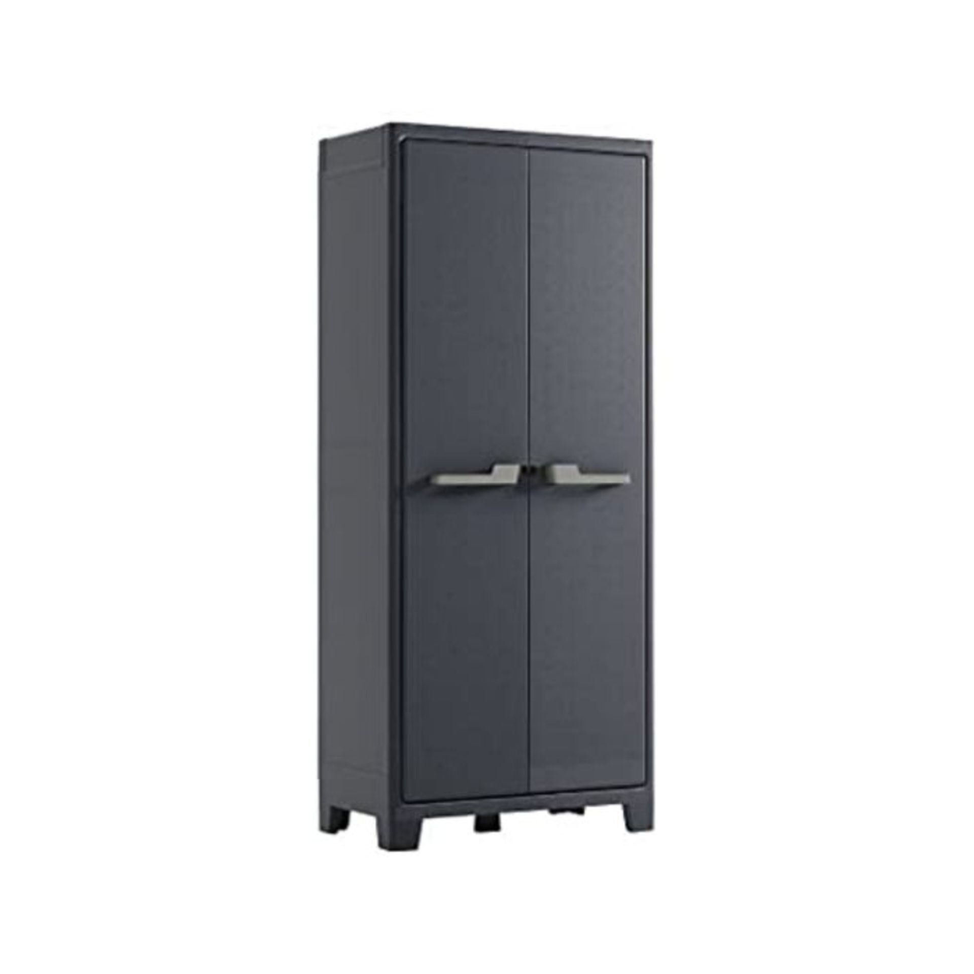 RRP £83.00 'Kis Height Plastic Cupboard Moby Pack of 1, Anthracite Grey 9760100?0708?01