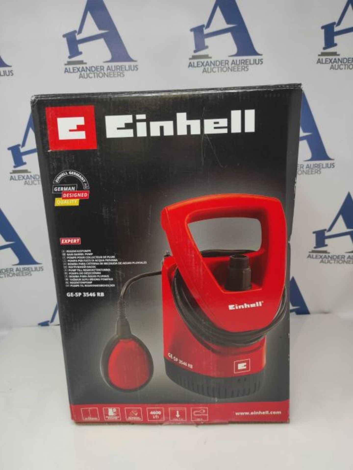 RRP £56.00 Einhell GE-SP 3546 RB Rain Barrel Pump | 350W Submersible Pump, 11m Max Immersion, 460 - Image 2 of 3