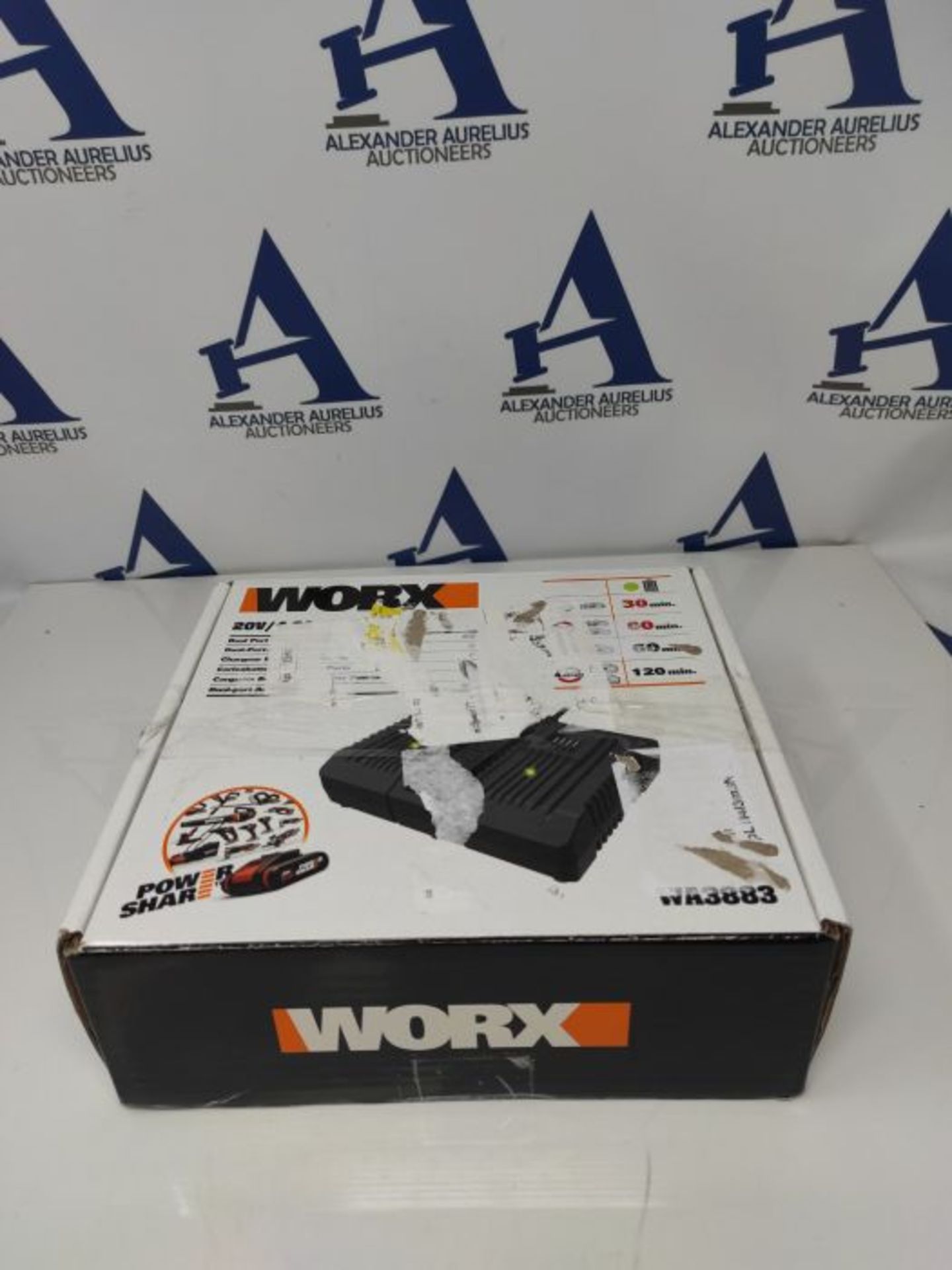 WORX Worx-WA3883 Cargador Doble r?ido 20V WA3883 Rapid Dual Charger 20 V, Black - Image 2 of 3