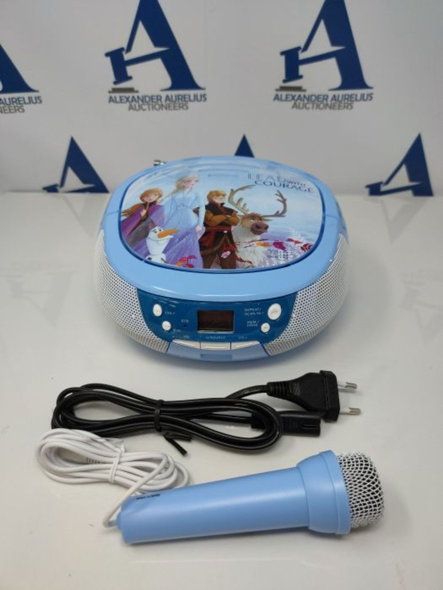 RRP £56.00 Disney EiskÃ¶nigin 2 / Frozen 2 Tragbarer CD-Player mit Radio & Mikrofon fÃ¼r Kind - Image 3 of 3