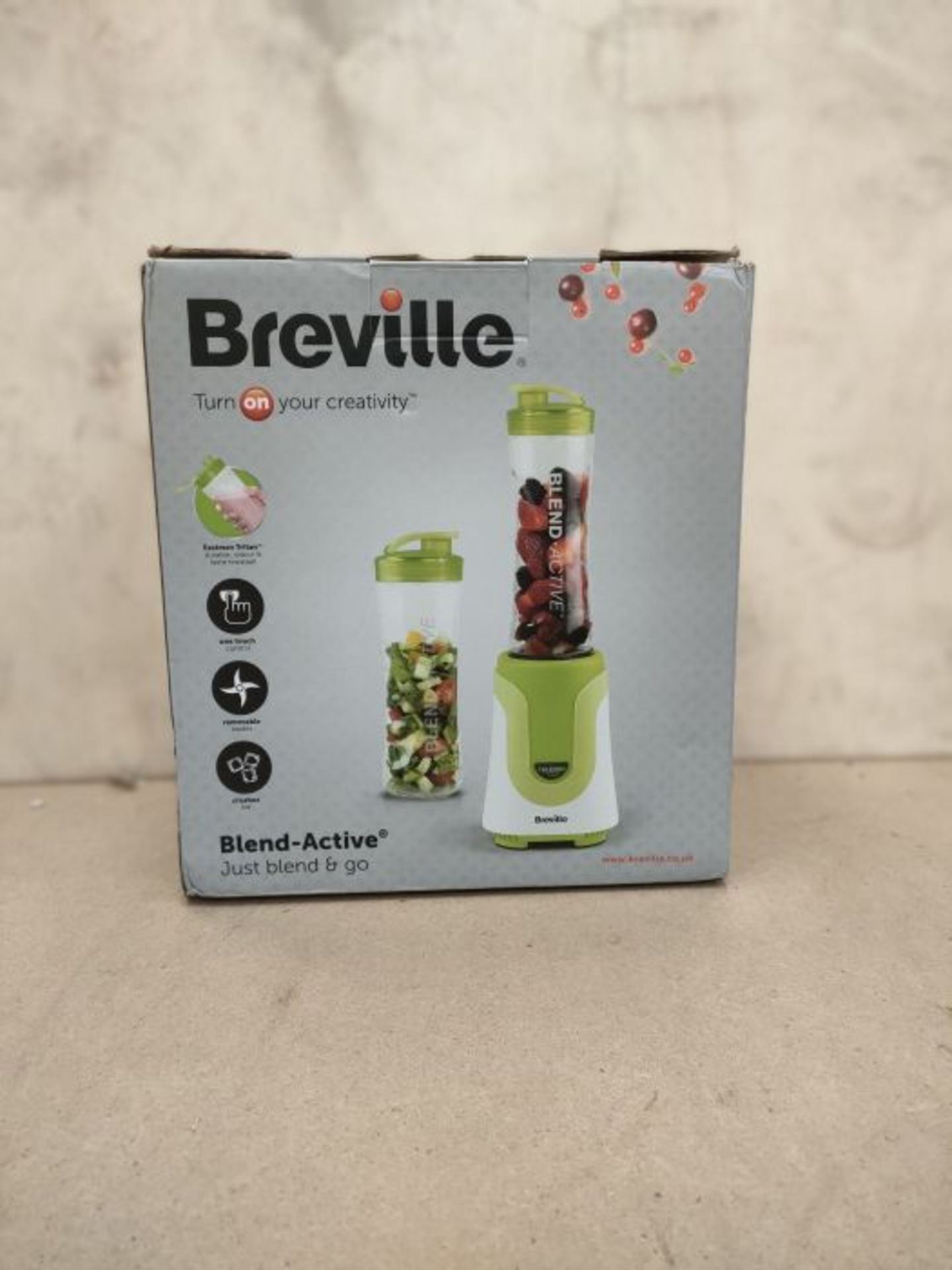 Breville Blend Active Personal Blender & Smoothie Maker with 2 Portable Blending Bottl - Image 2 of 3