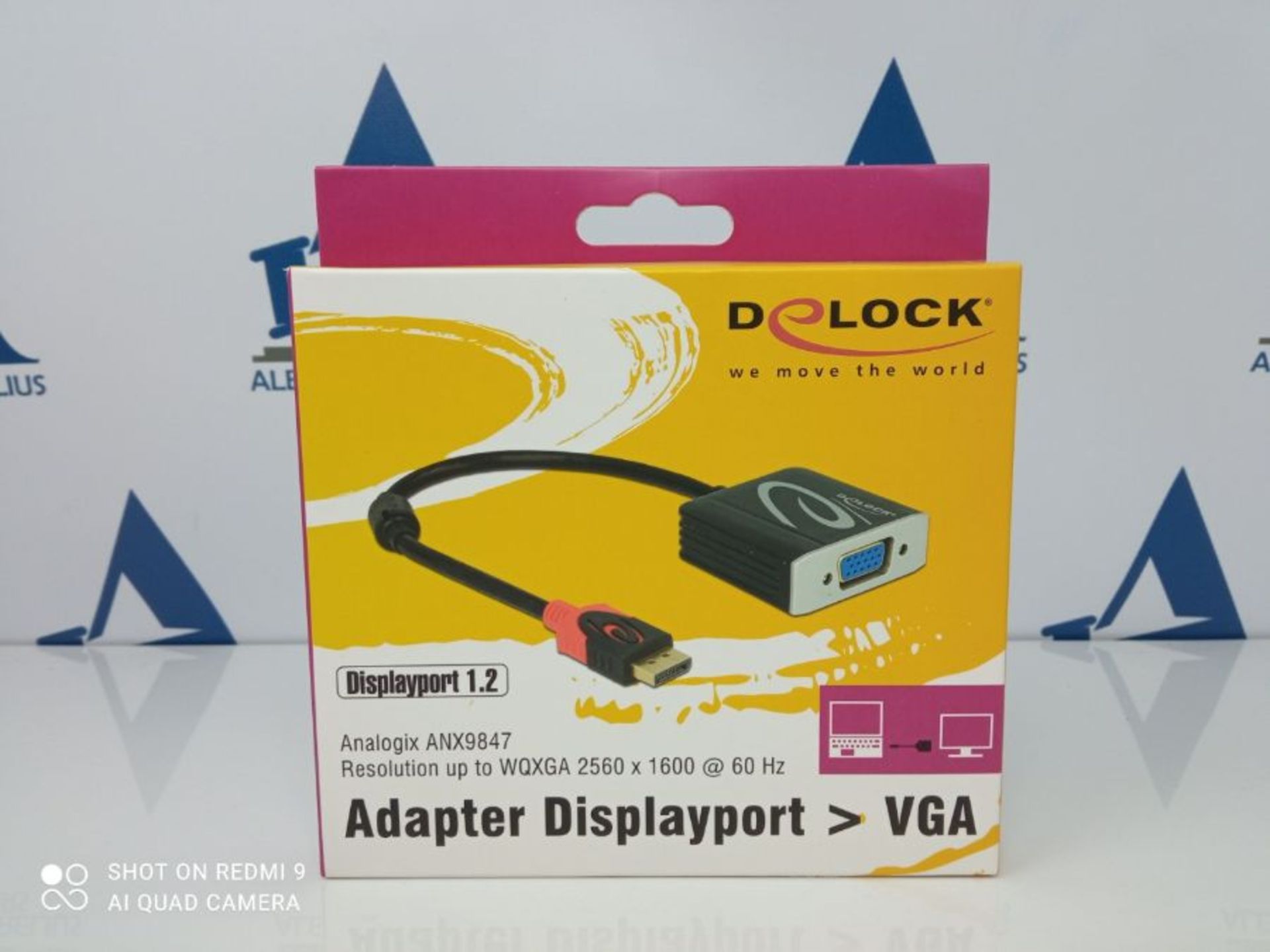 DeLOCK 62967 0.2m DisplayPort VGA (D-Sub) Schwarz Videokabel-Adapter - Image 2 of 3
