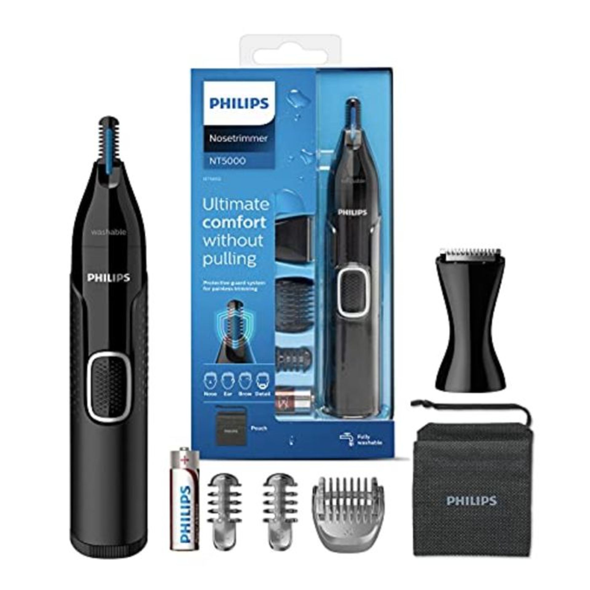 Philips Nose Hair Trimmer, Series 5000 Nose, Ear and Eyebrow Trimmer with Detail Trimm