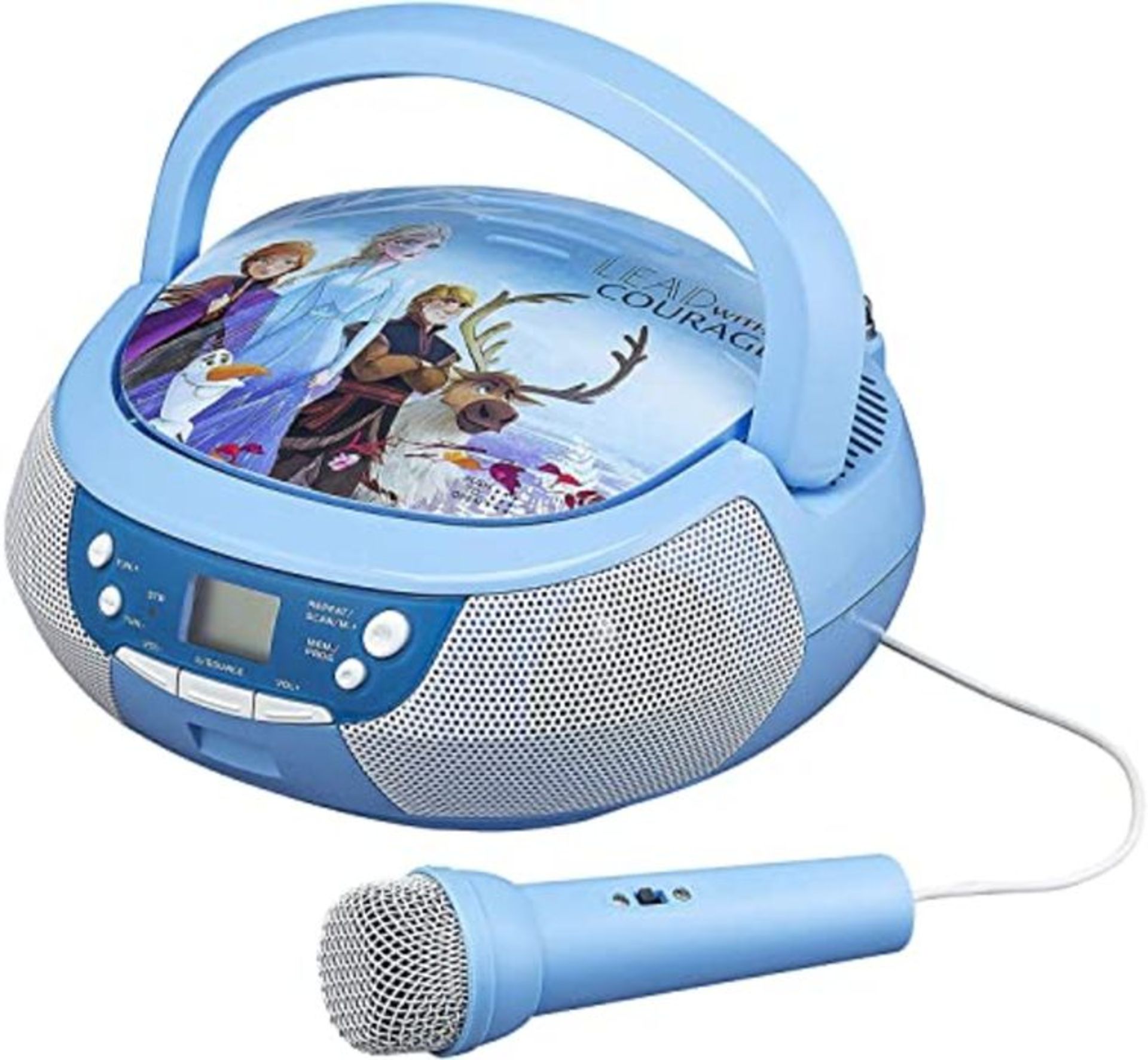 RRP £56.00 Disney EiskÃ¶nigin 2 / Frozen 2 Tragbarer CD-Player mit Radio & Mikrofon fÃ¼r Kind