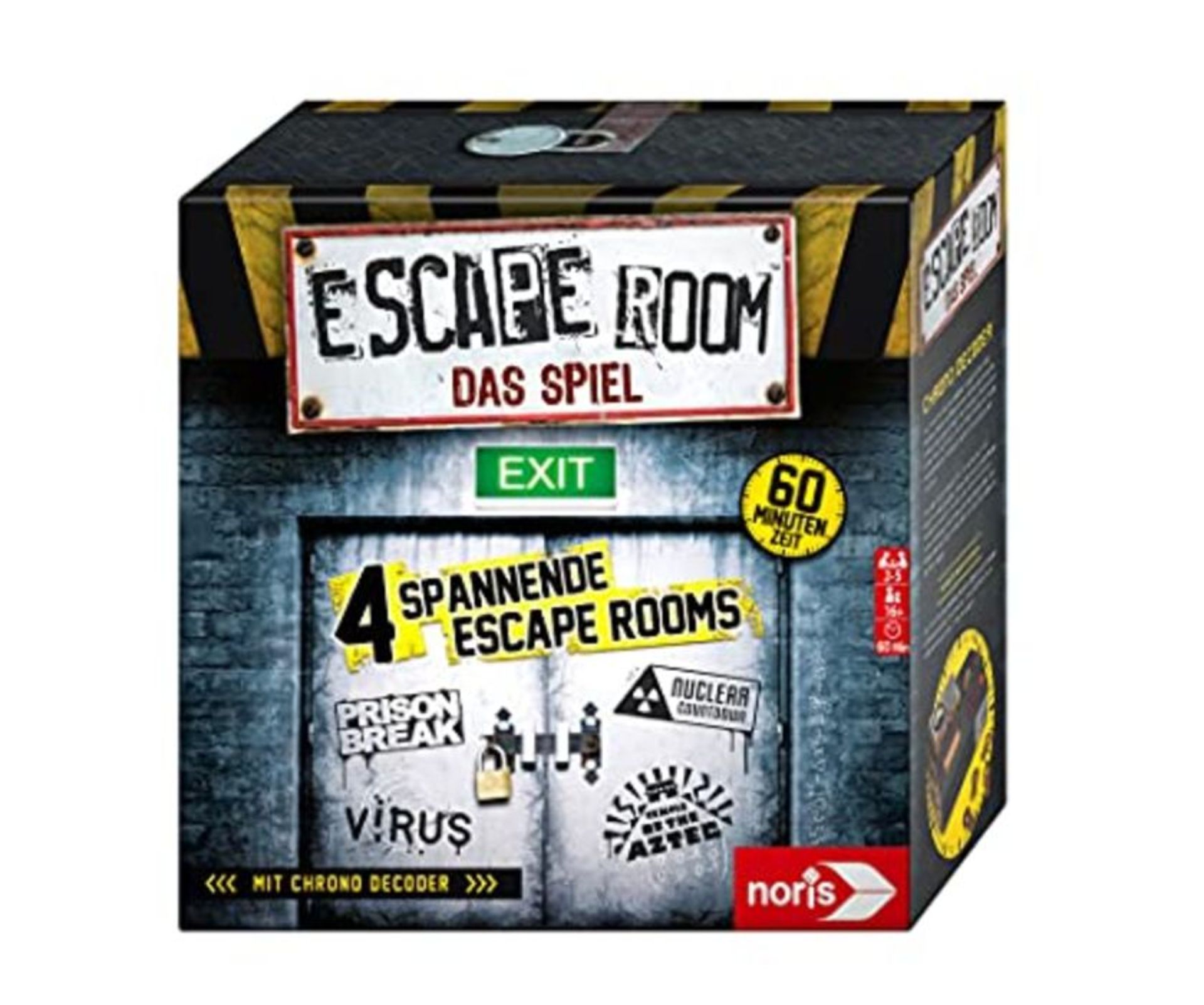 Noris 606101546 - Escape Room (Grundspiel) - Familien und Gesellschaftsspiel für Erwa