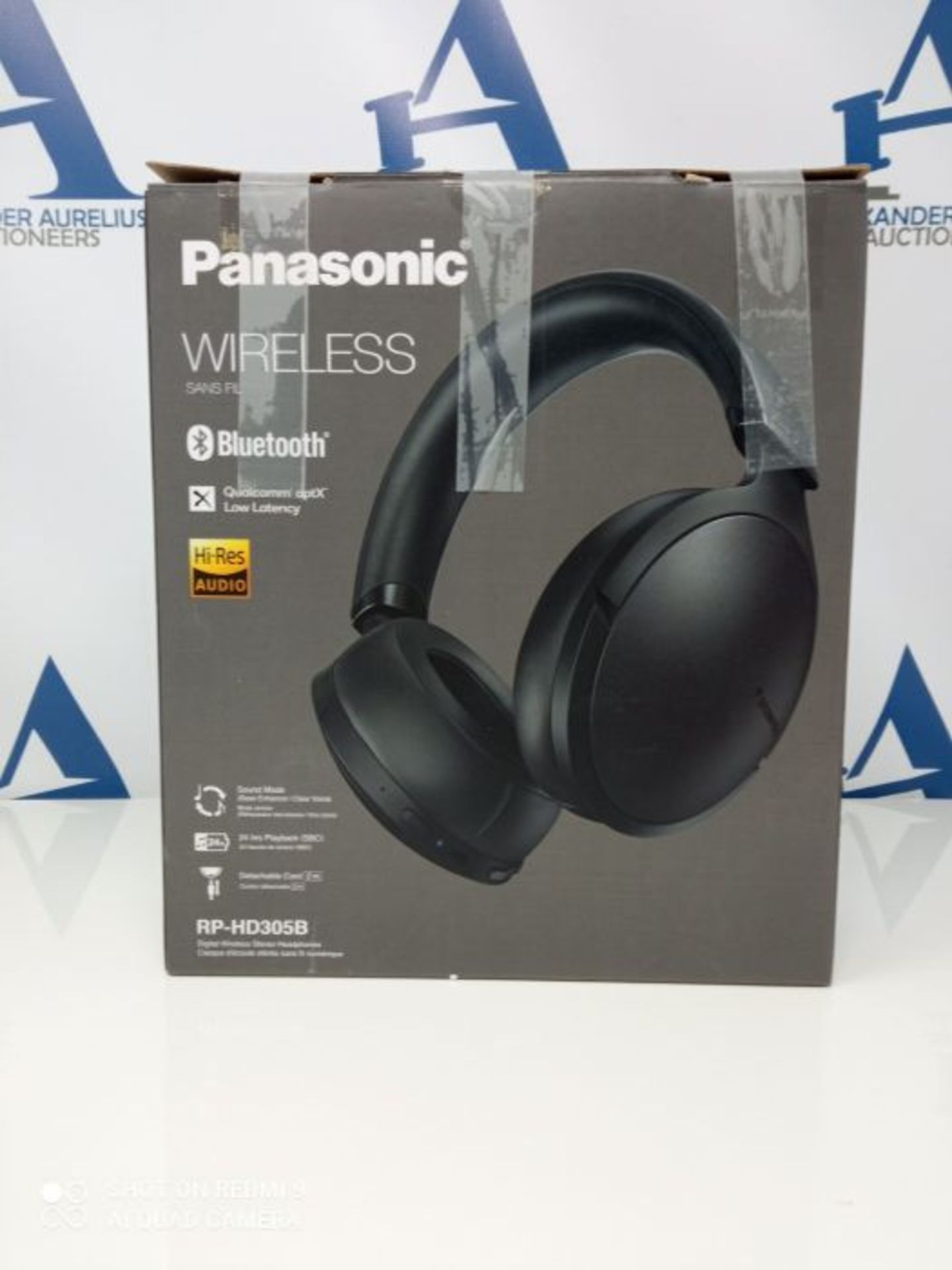 RRP £134.00 Panasonic RP-HD305BE-K Premium High Resolution Wireless Bluetooth Headphones with Micr - Image 2 of 3