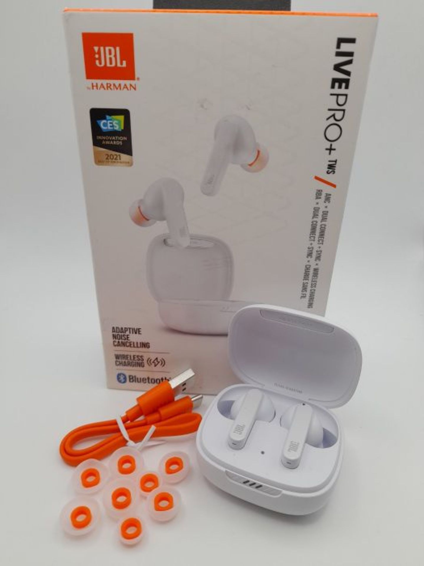 RRP £151.00 JBL LIVE PRO+ TWS - True Wireless In-ear Noise Cancelling Bluetooth Headphones with 28 - Image 2 of 3