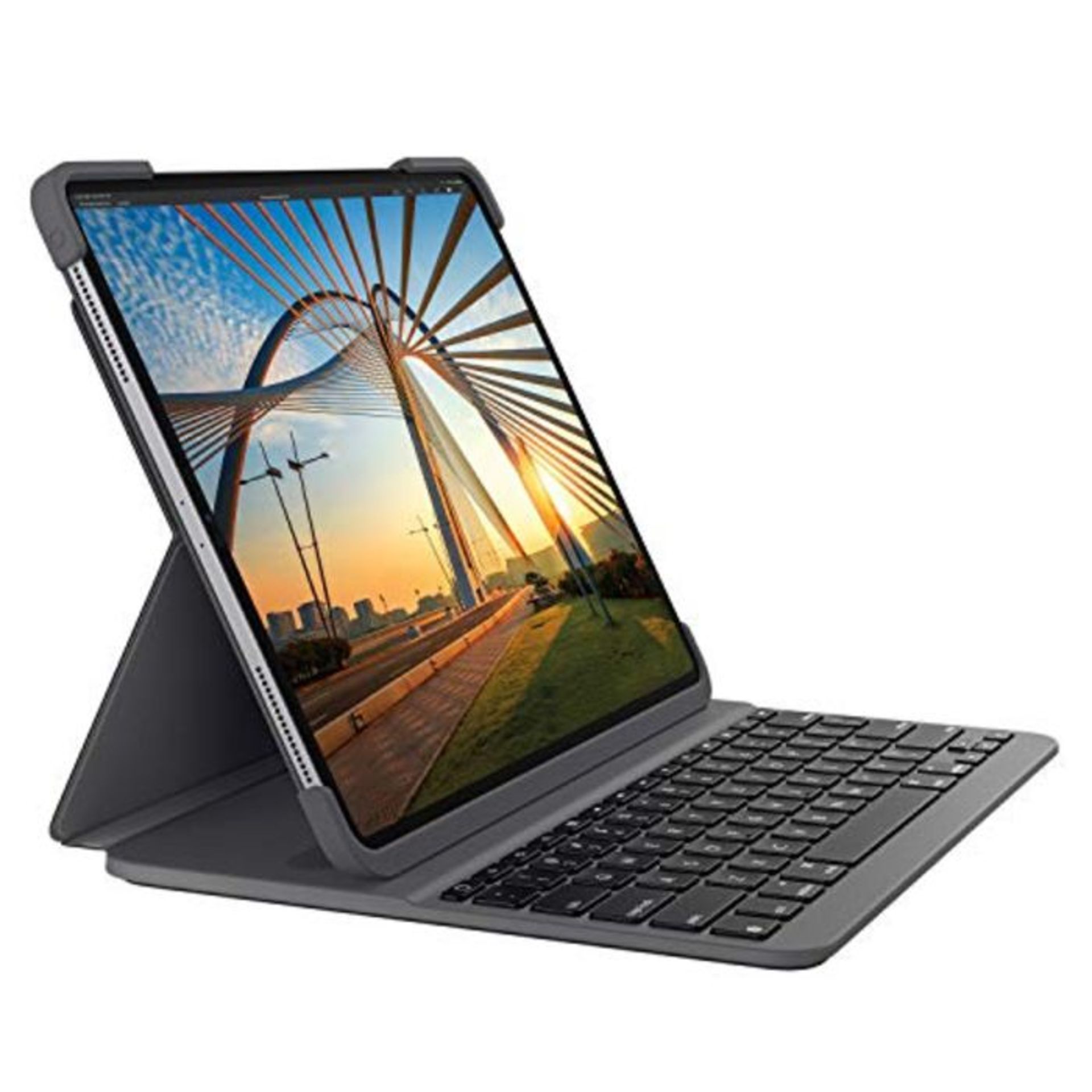 RRP £79.00 Logitech Slim Folio Pro for 11 inch iPad Pro (1st & 2nd Gen), QWERTZ German layout