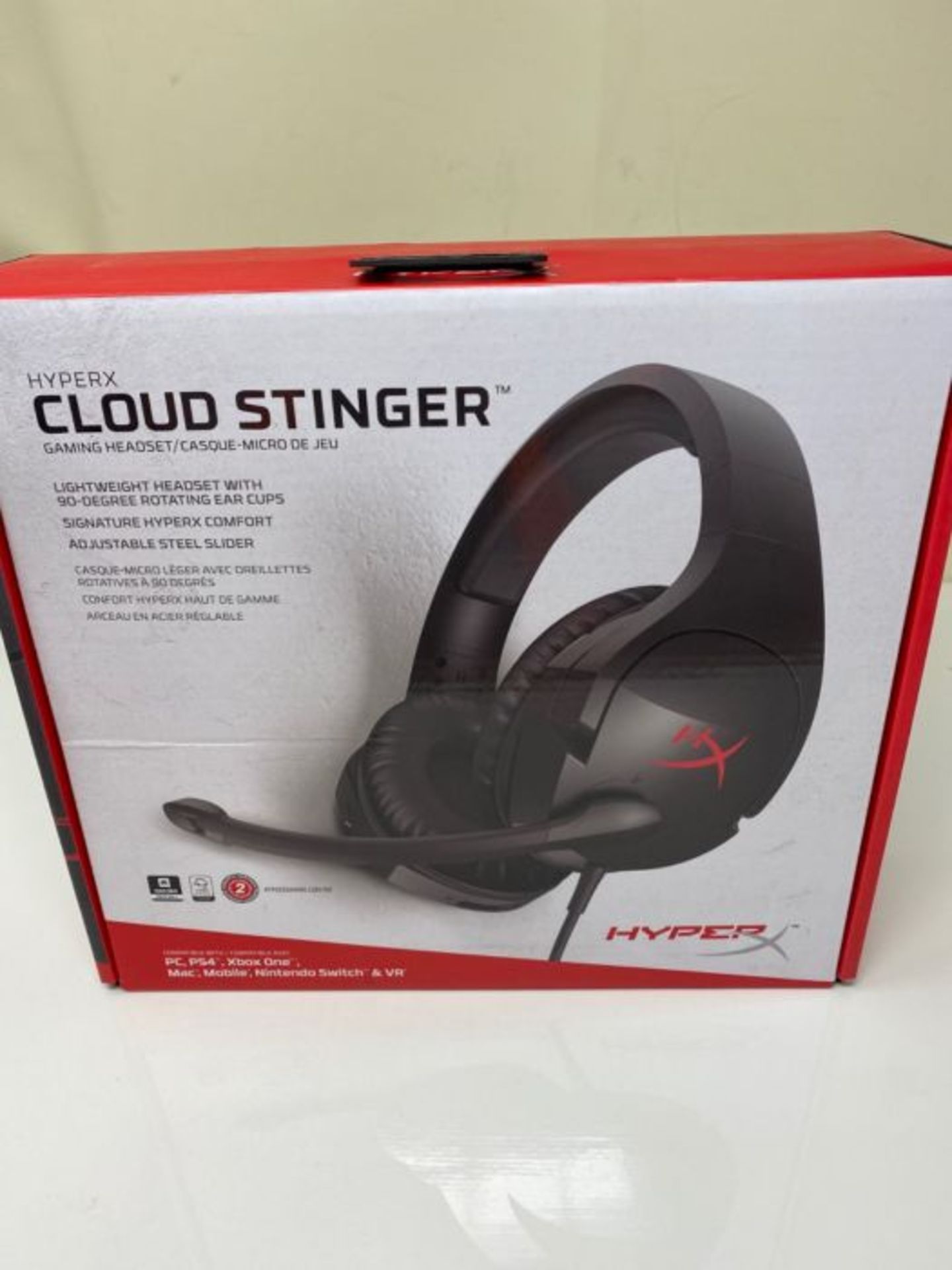 HyperX HX-HSCS-BK/EM Cloud Stinger Gaming Headset for PC/Xbox/PS4 , Black - Image 2 of 3